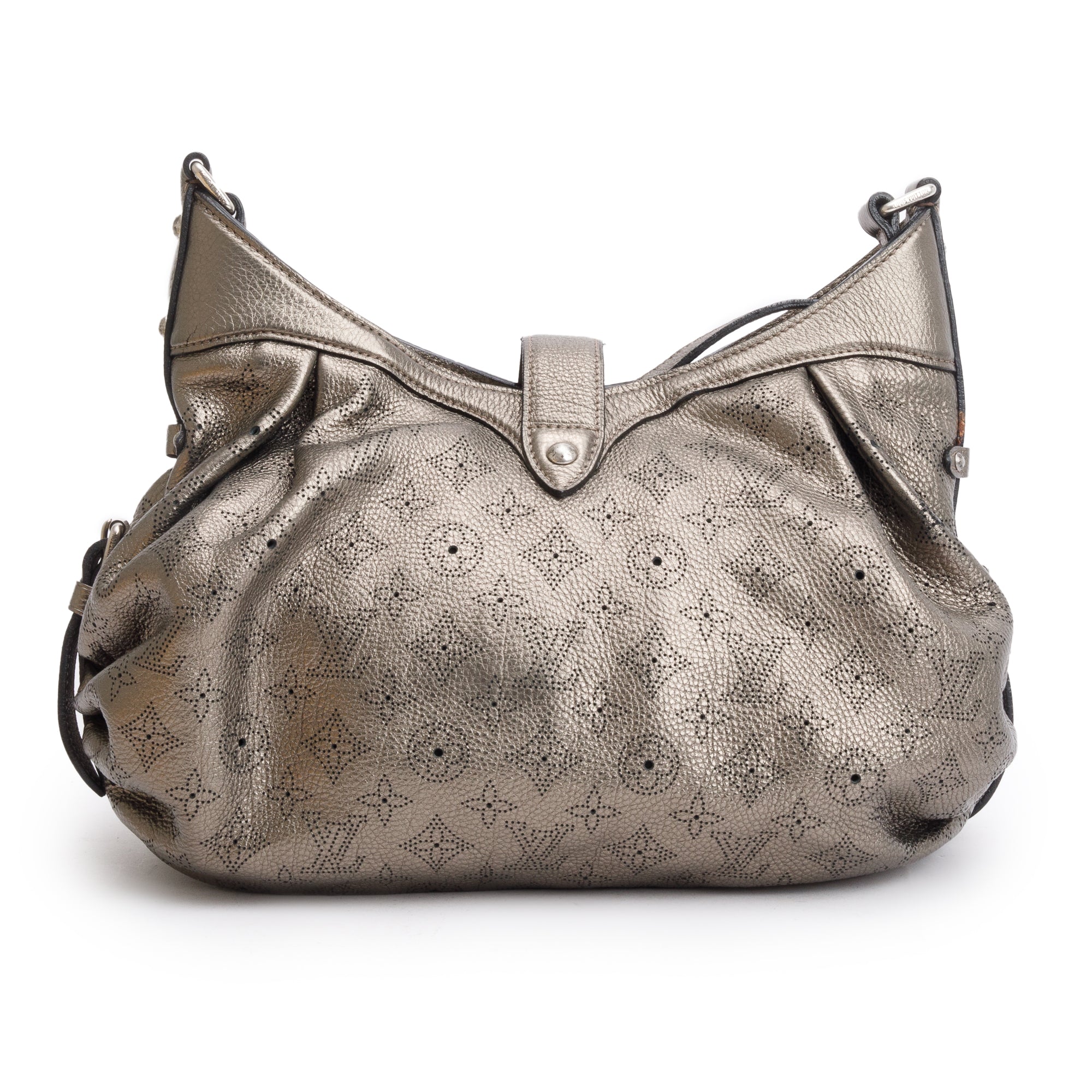 Louis Vuitton Metallic Monogram Mahina Leather XS Hobo