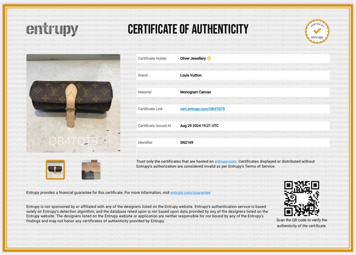 Louis Vuitton Monogram 3 Watch Travel Case