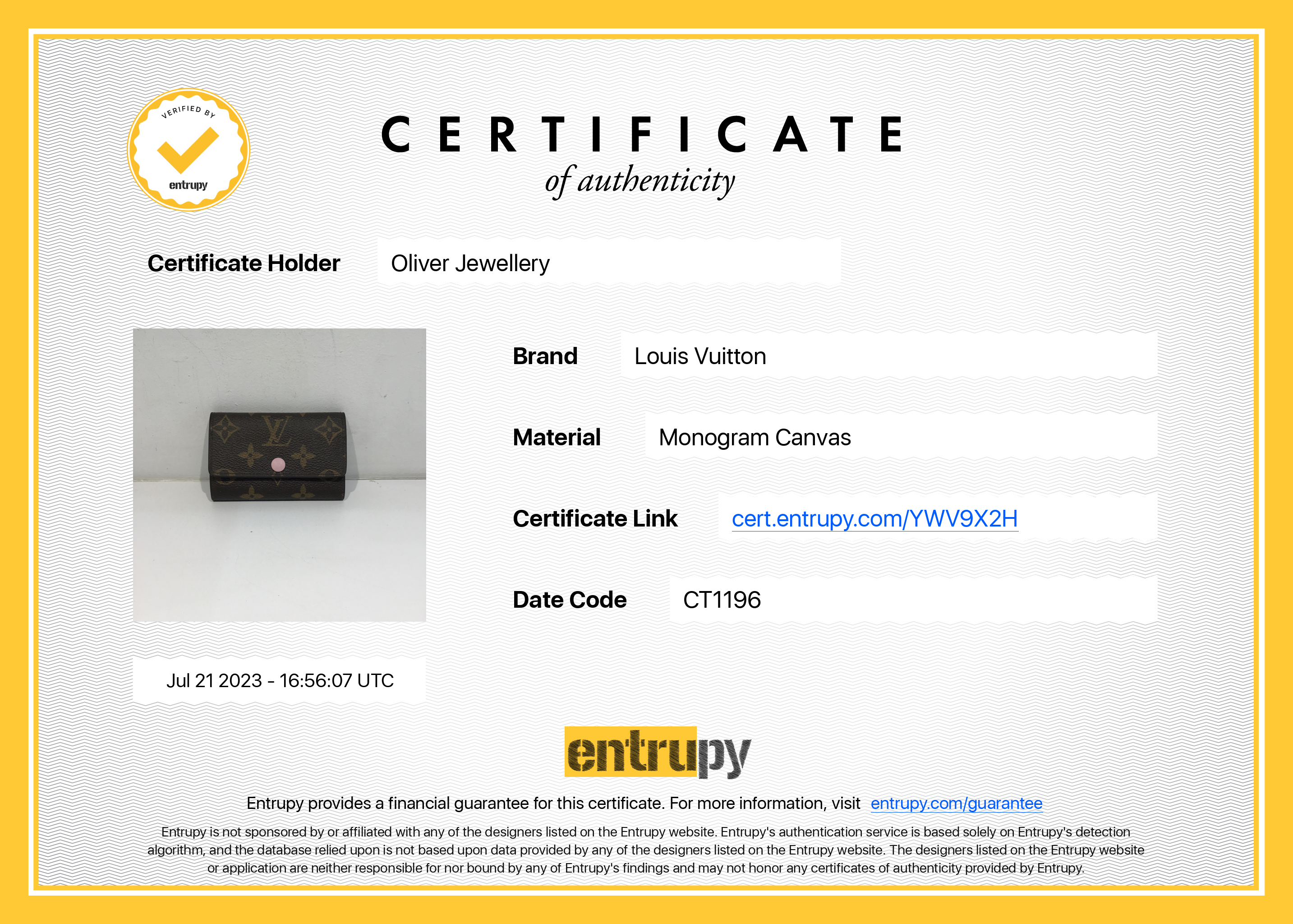 Louis Vuitton Monogram 6 Key Holder w/ Box