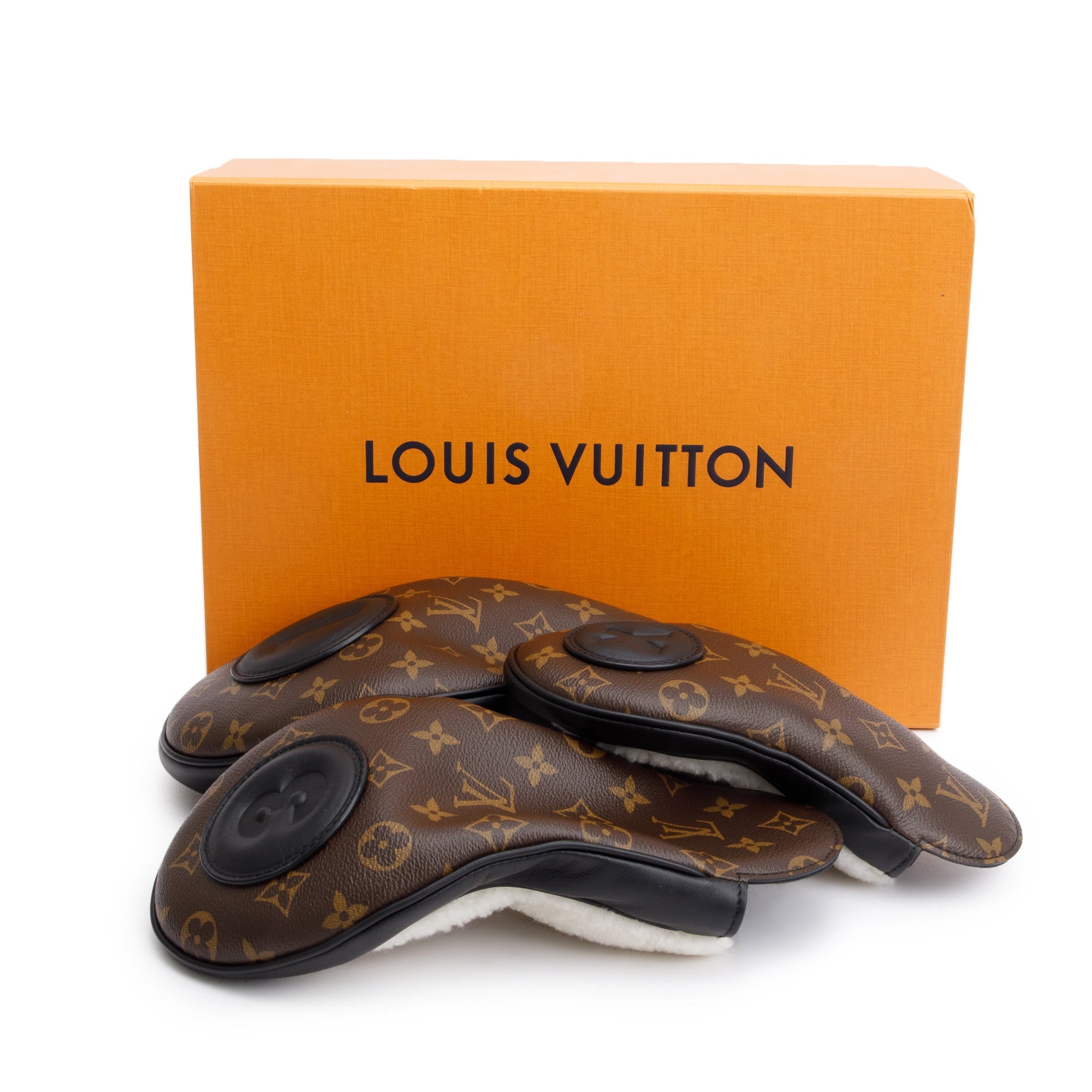 Louis Vuitton Monogram Albatros Golf Head Covers w/ Box