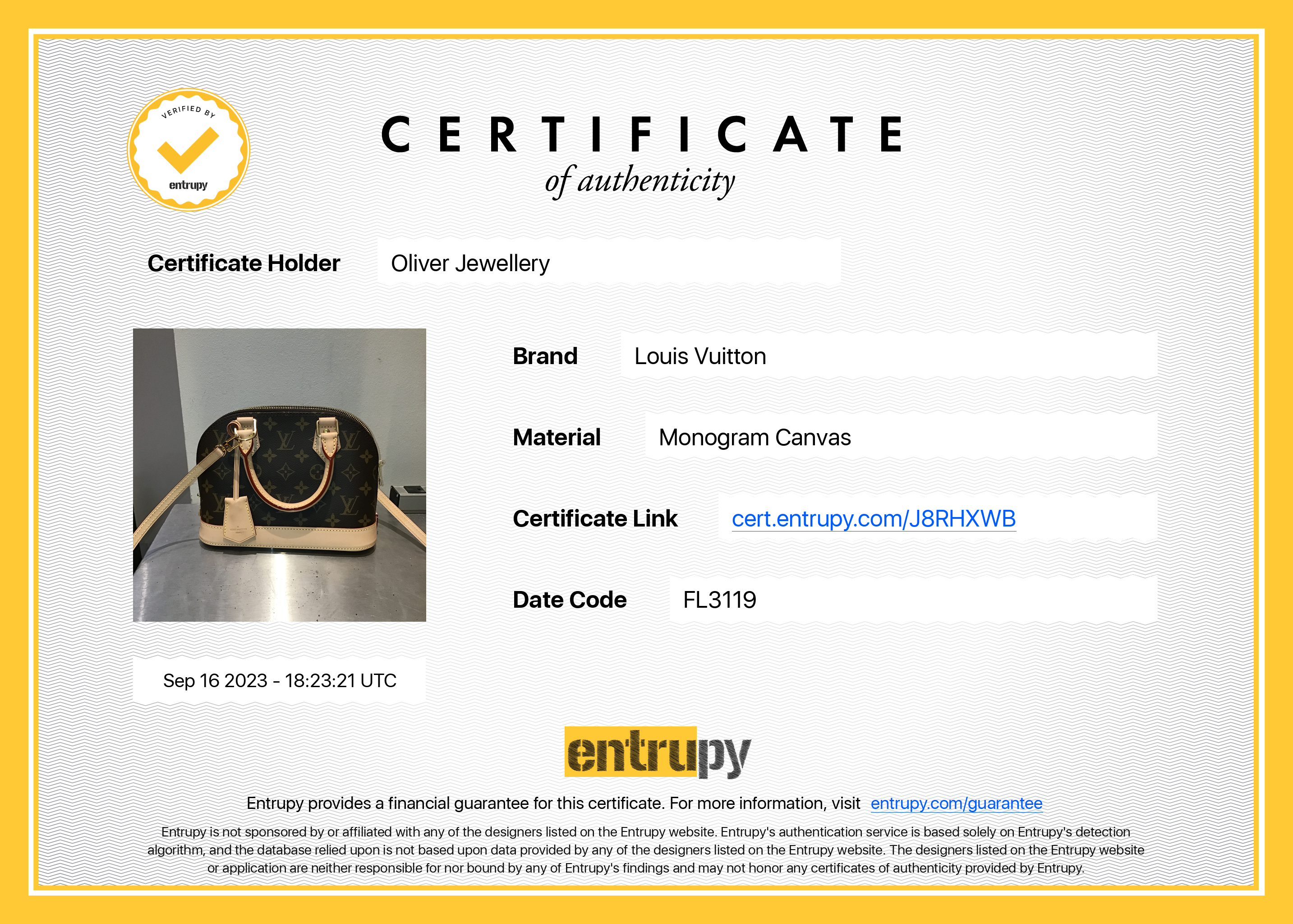 Louis Vuitton Monogram Alma BB w/ Strap