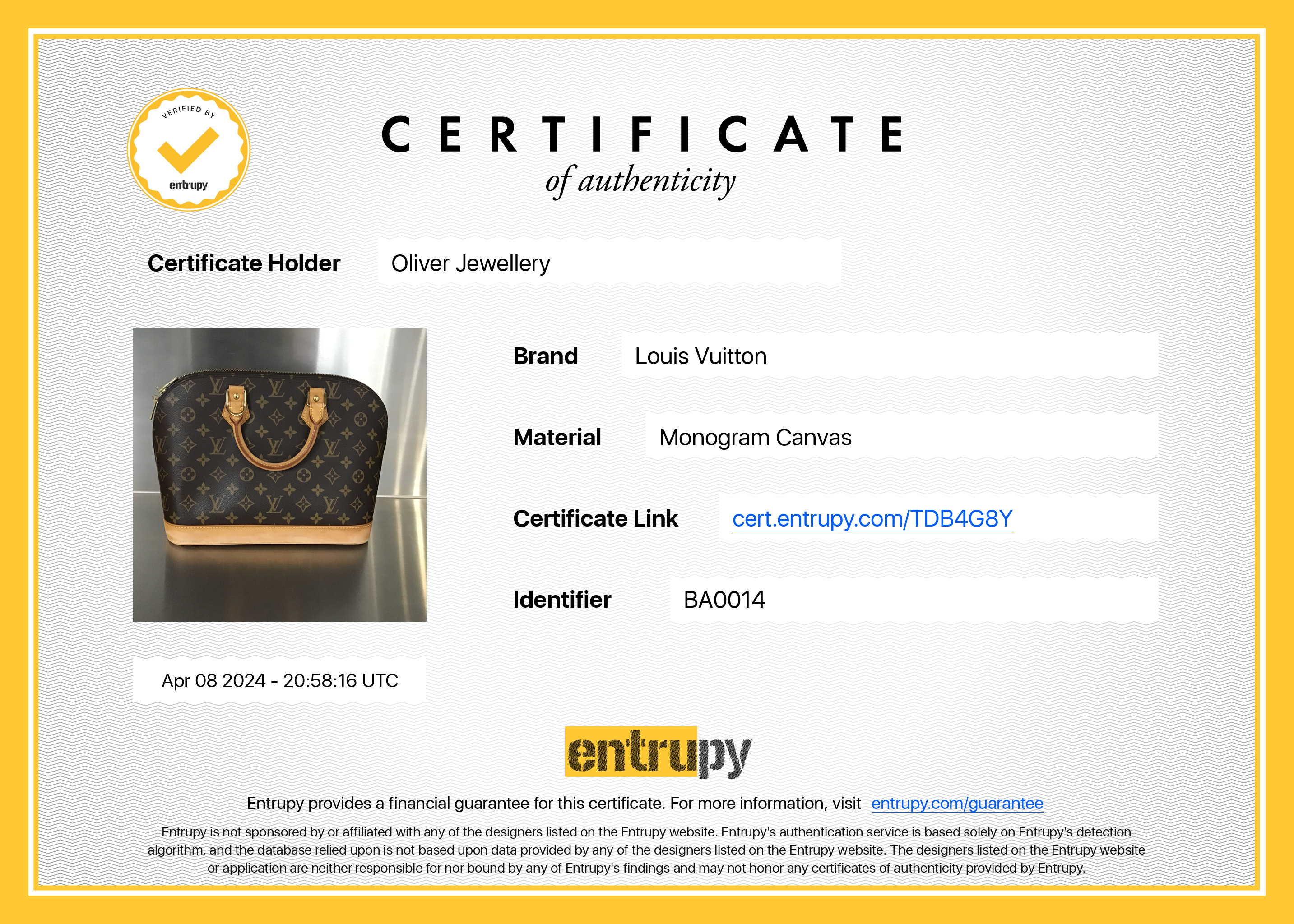 Louis Vuitton Monogram Alma PM