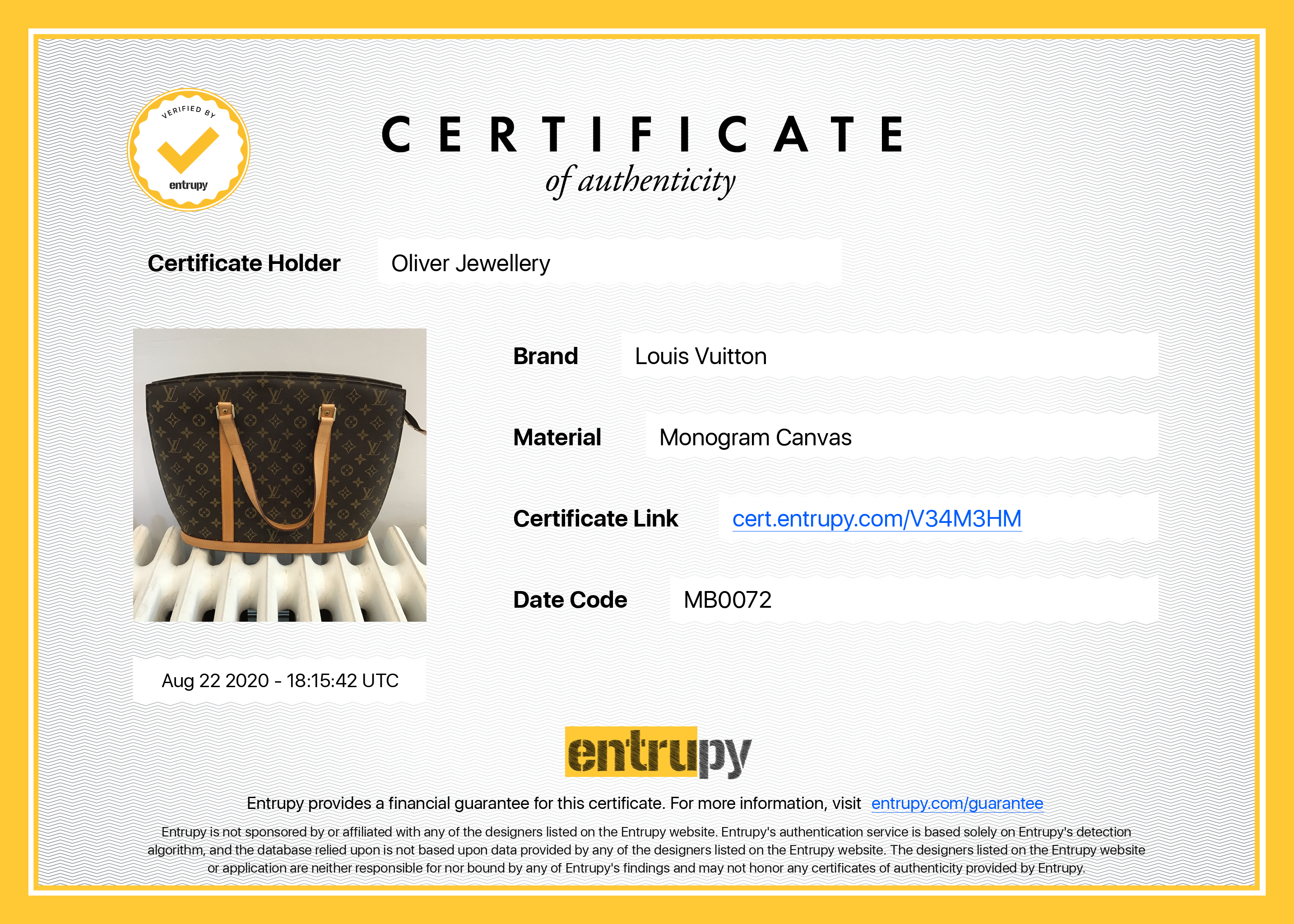 Louis Vuitton Monogram Babylone Tote