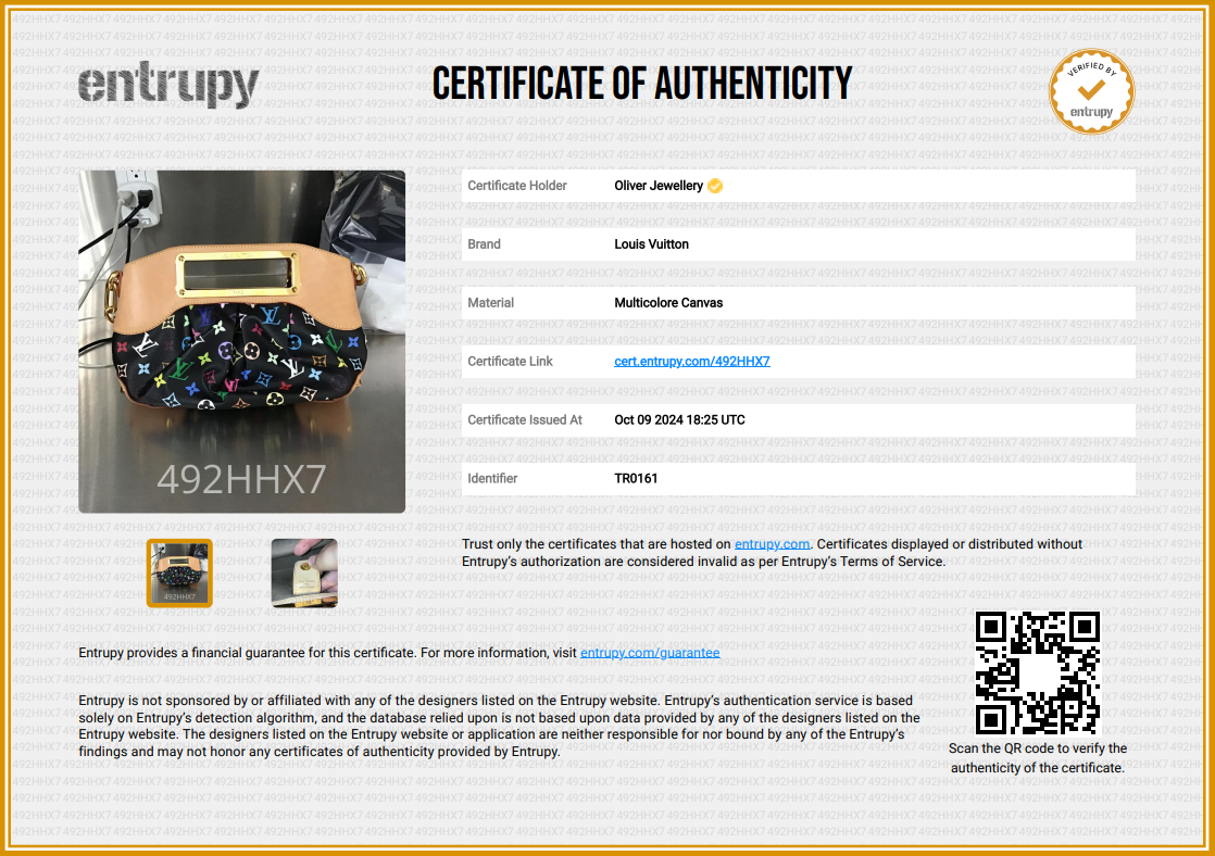 Louis Vuitton Monogram Black Multicolore Judy PM w/ Box