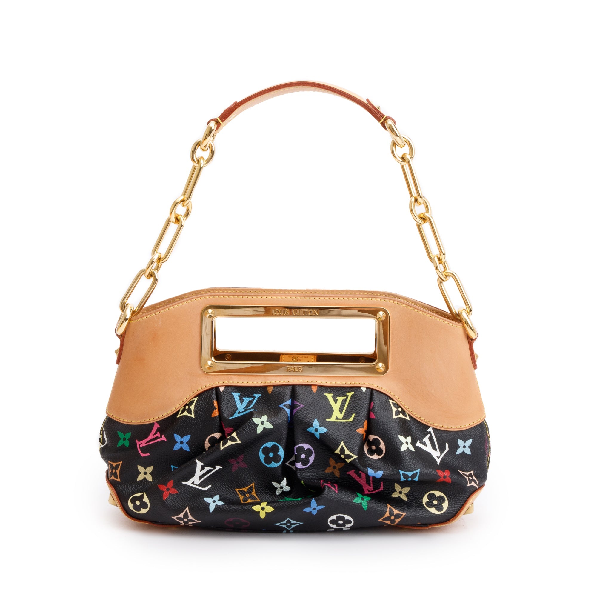 Louis Vuitton Monogram Black Multicolore Judy PM w/ Box
