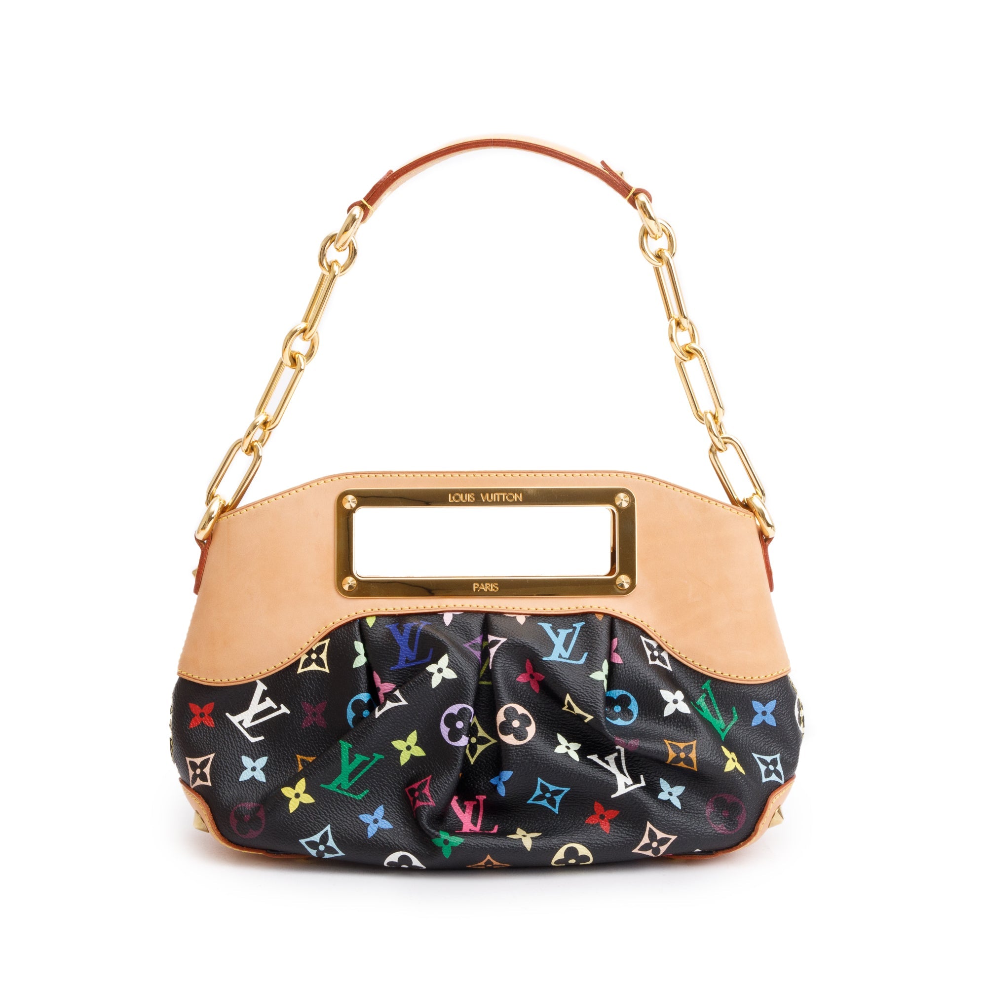 Louis Vuitton Monogram Black Multicolore Judy PM w/ Box