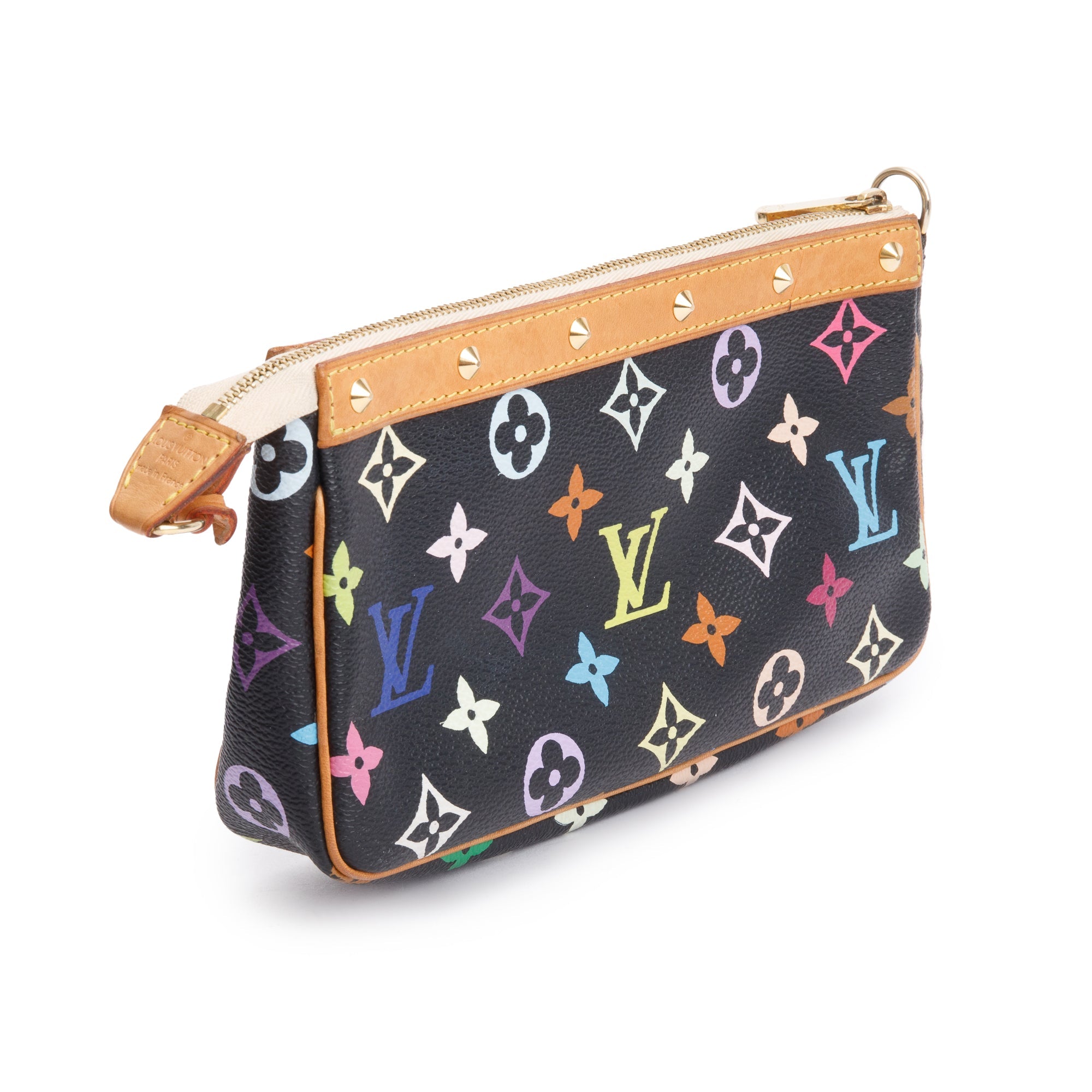 Louis Vuitton Monogram Black Multicolore Pochette Accessories