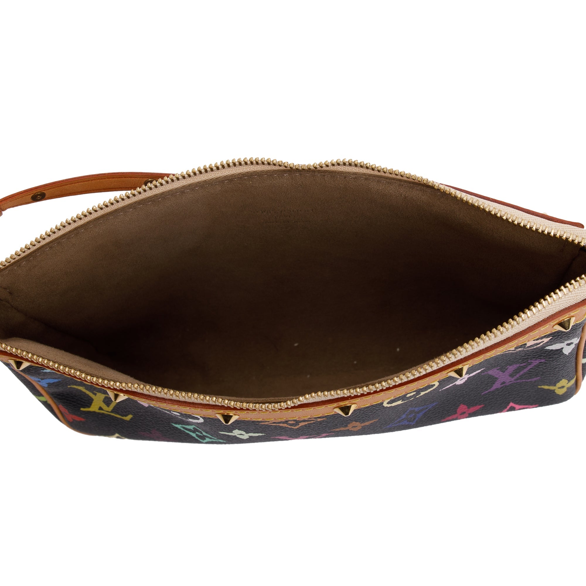 Louis Vuitton Monogram Black Multicolore Pochette Accessories