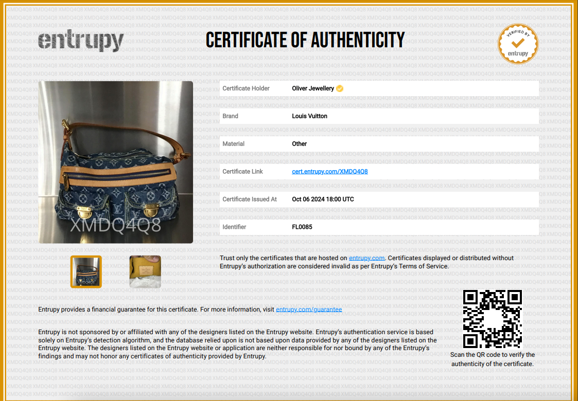 Louis Vuitton Monogram Blue Denim Baggy PM