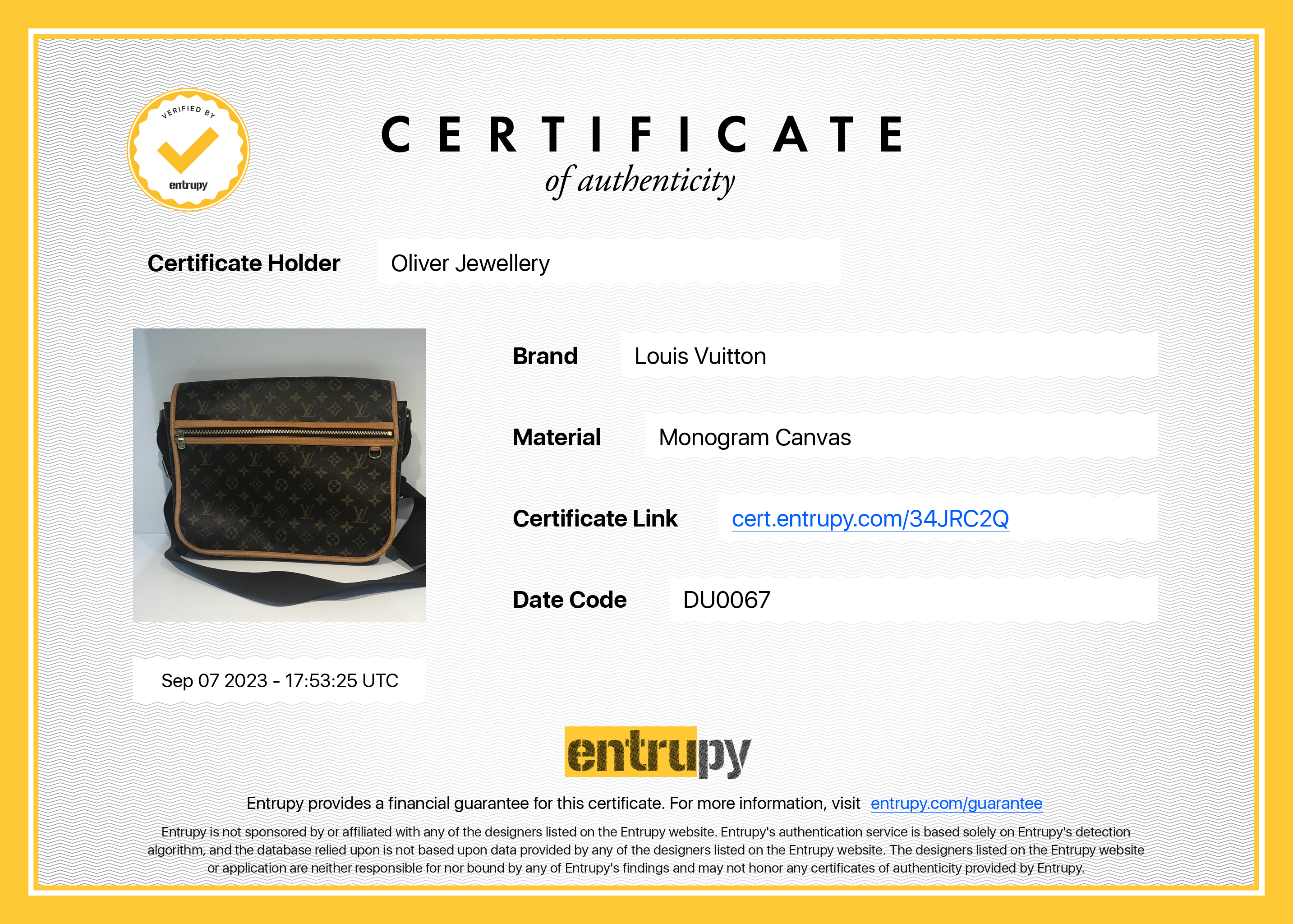 Louis Vuitton Monogram Bosphore Messenger GM