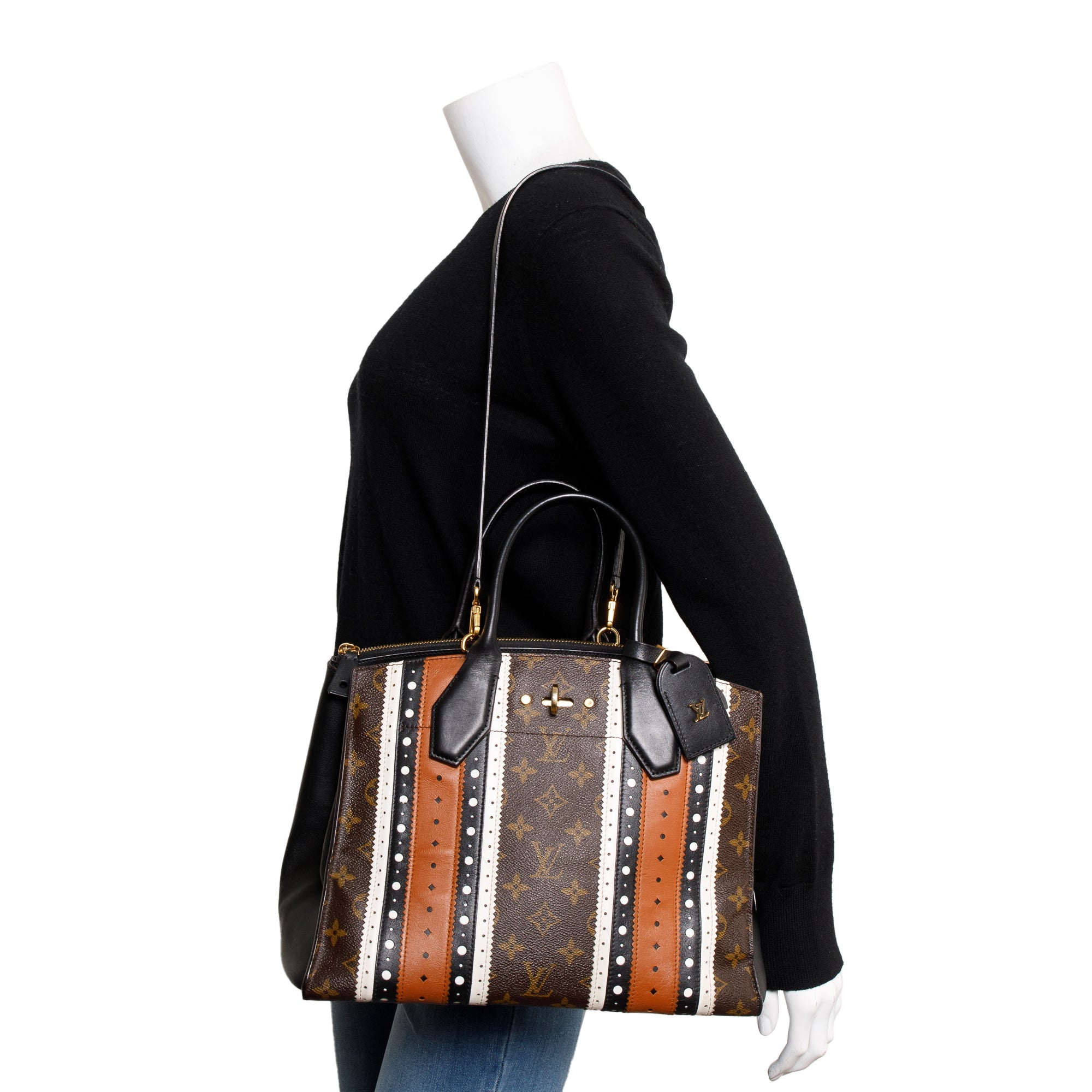 Louis Vuitton Monogram Brogue City Steamer MM w/ Strap