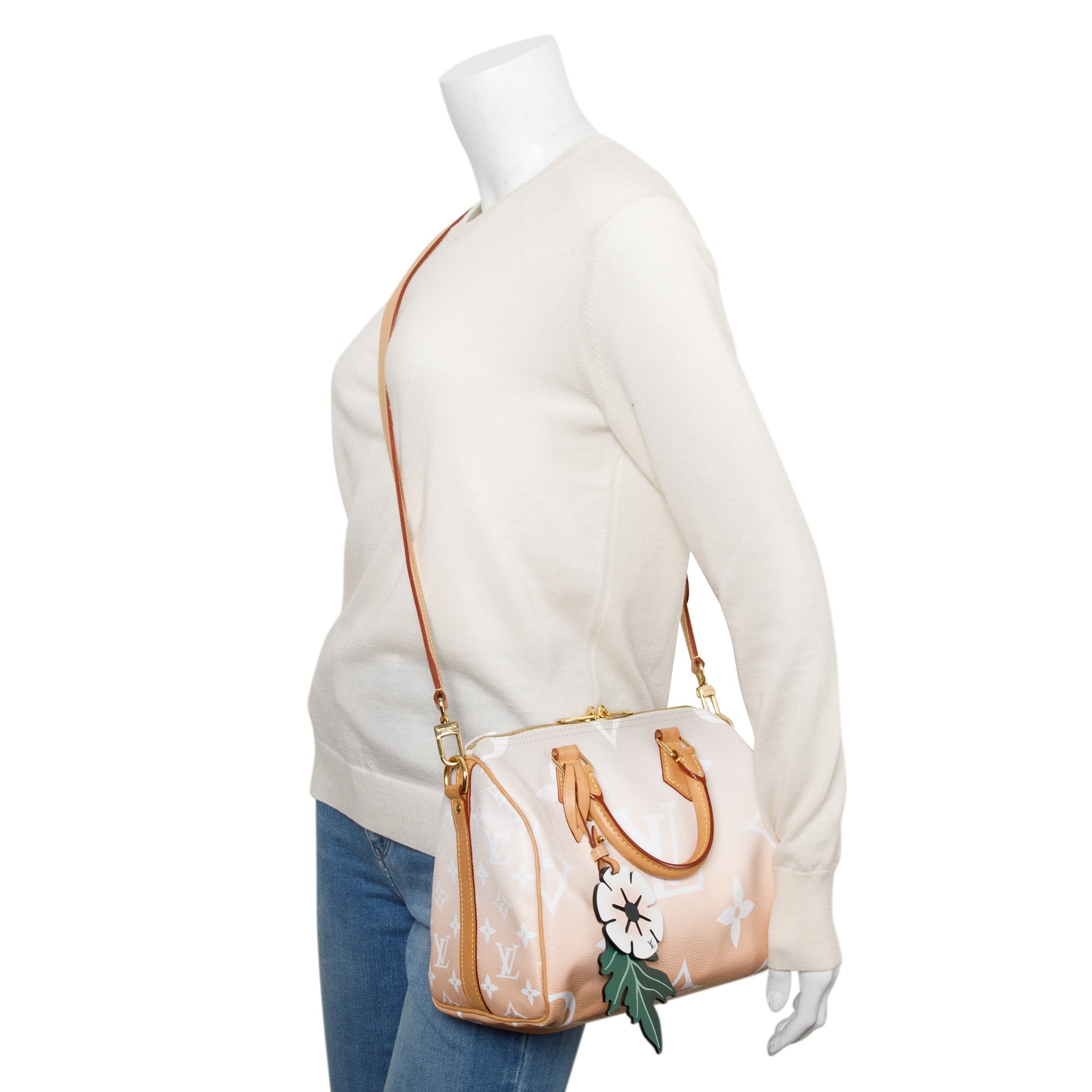 Louis Vuitton Monogram By The Pool Speedy Bandouliere 25 w/ Strap