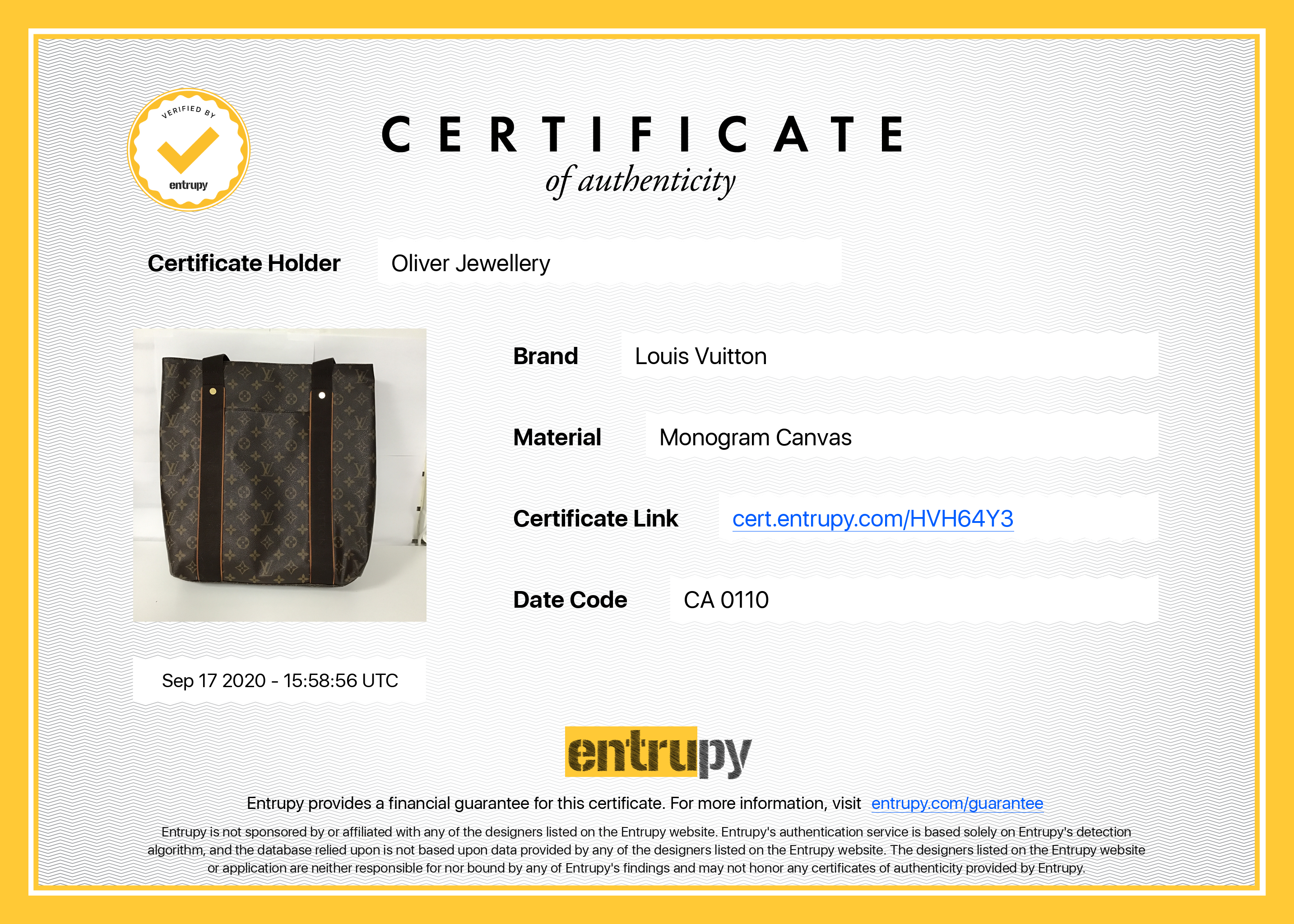 Louis Vuitton Monogram Cabas Beaubourg Tote