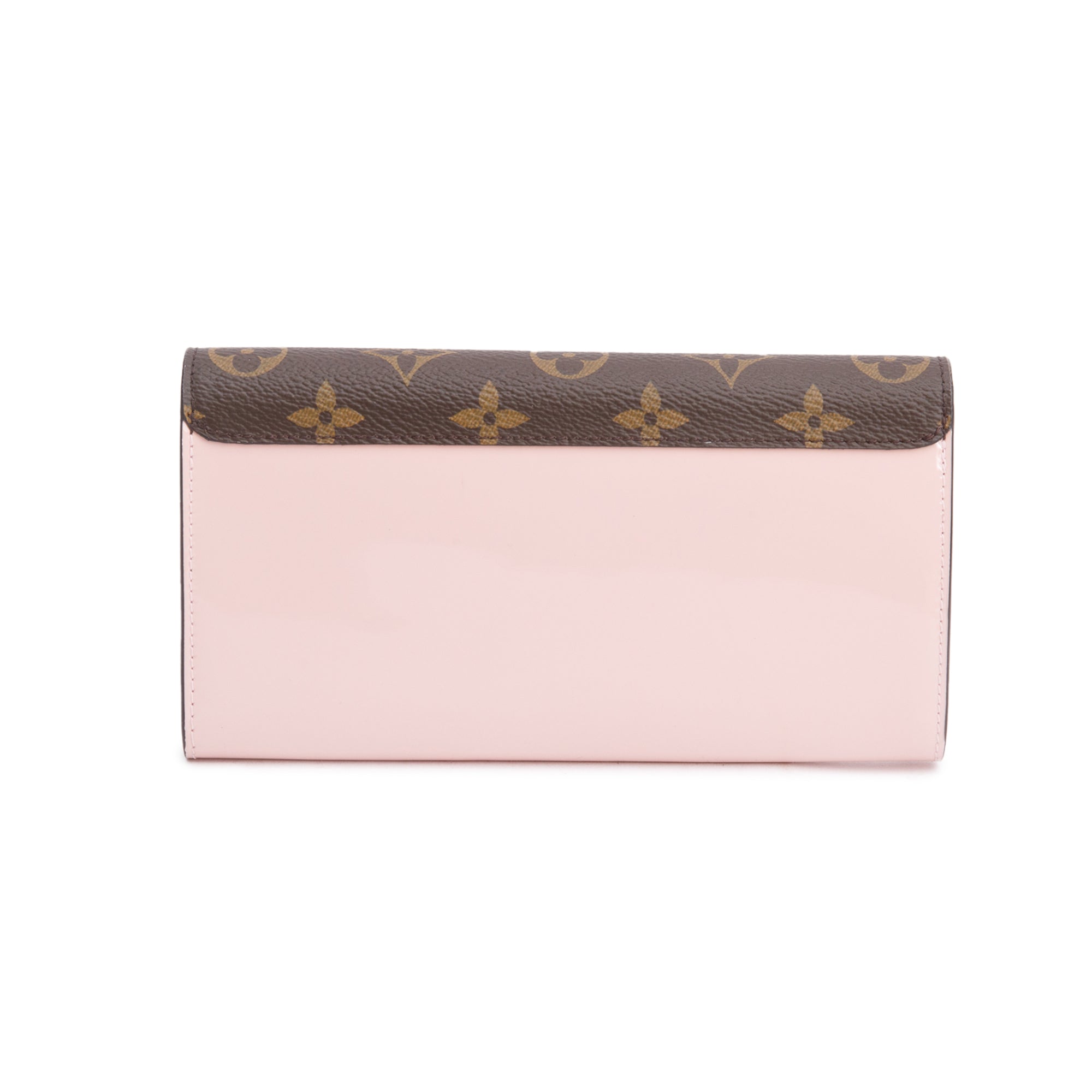 Louis Vuitton Monogram Canvas Pink Vernis Cherrywood Wallet w/ Box