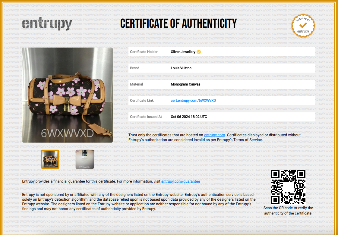 Louis Vuitton Monogram Cherry Blossom Papillon