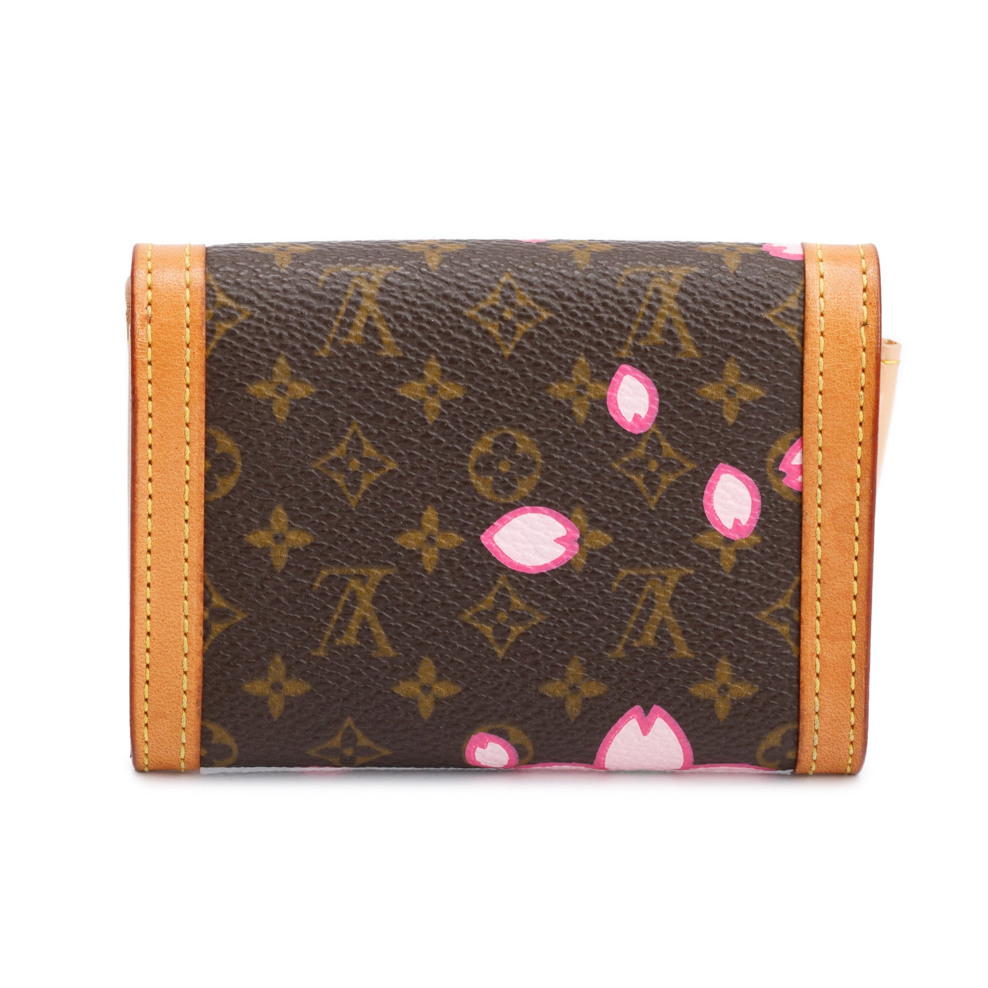 Louis Vuitton Monogram Cherry Blossom Porte-Monnaie Coin Purse