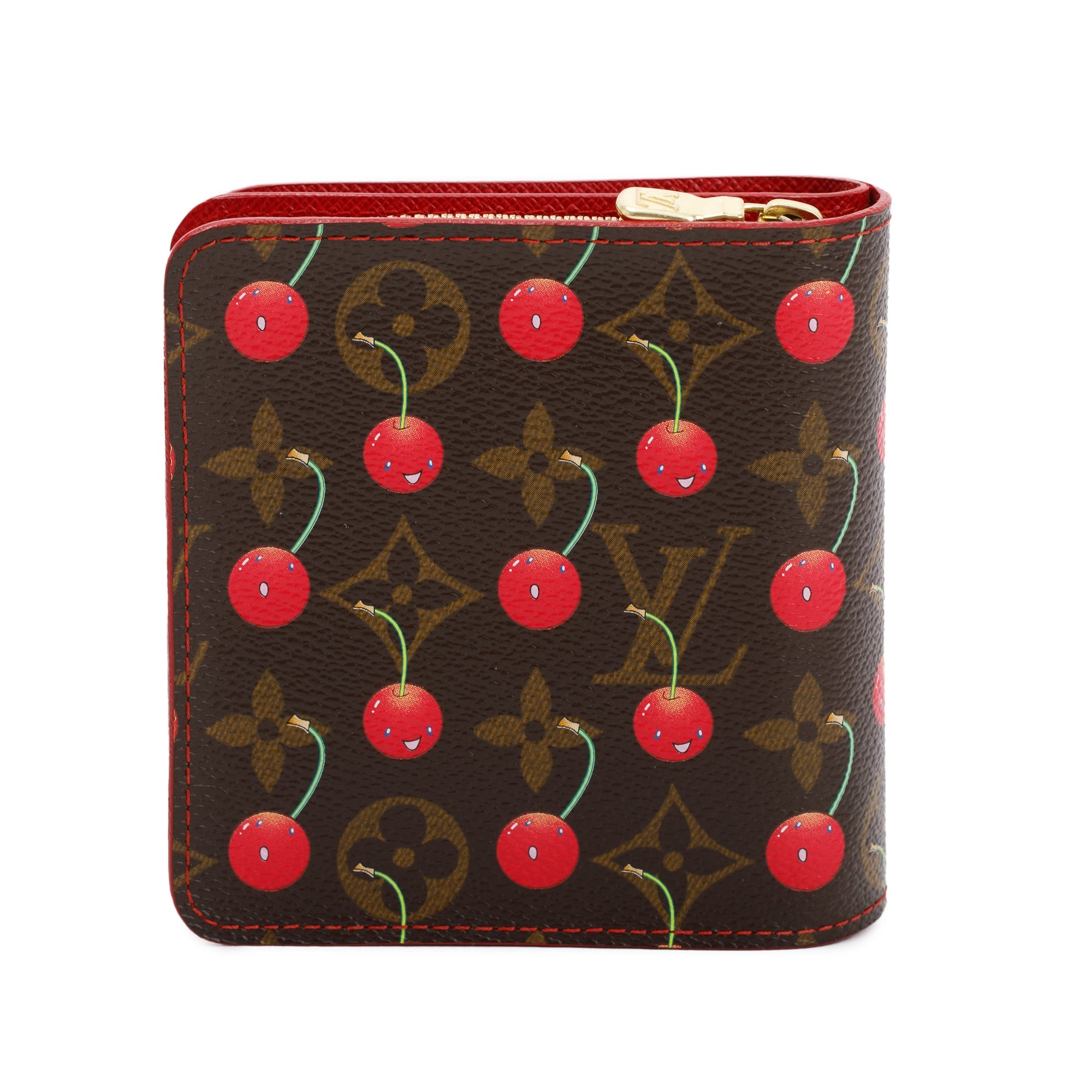 Louis Vuitton Monogram Cherry Compact Zippe Wallet