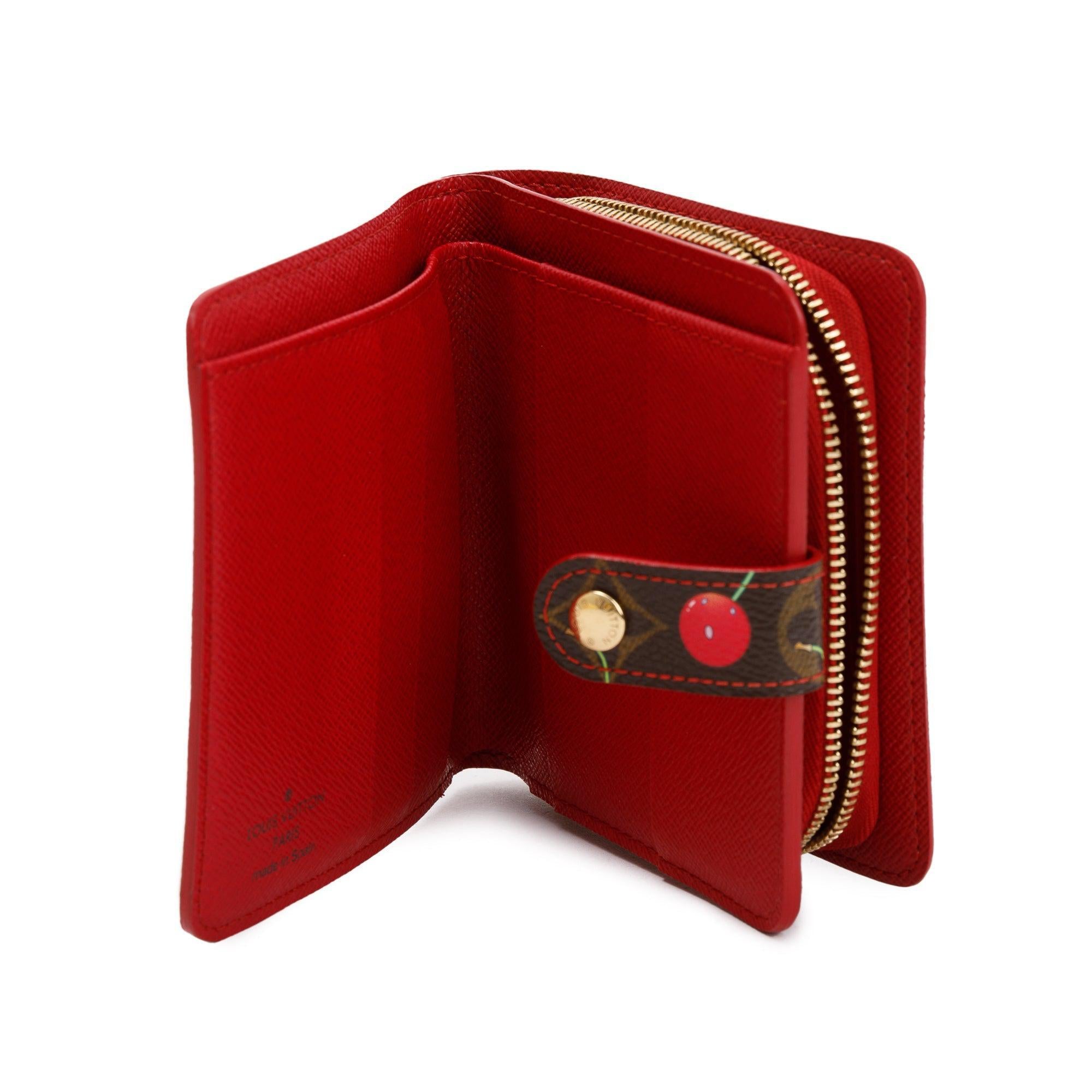 Louis Vuitton Monogram Cherry Compact Zippe Wallet