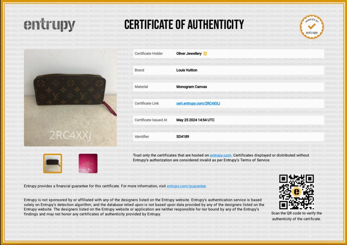 Louis Vuitton Monogram Clemence Wallet w/ Box