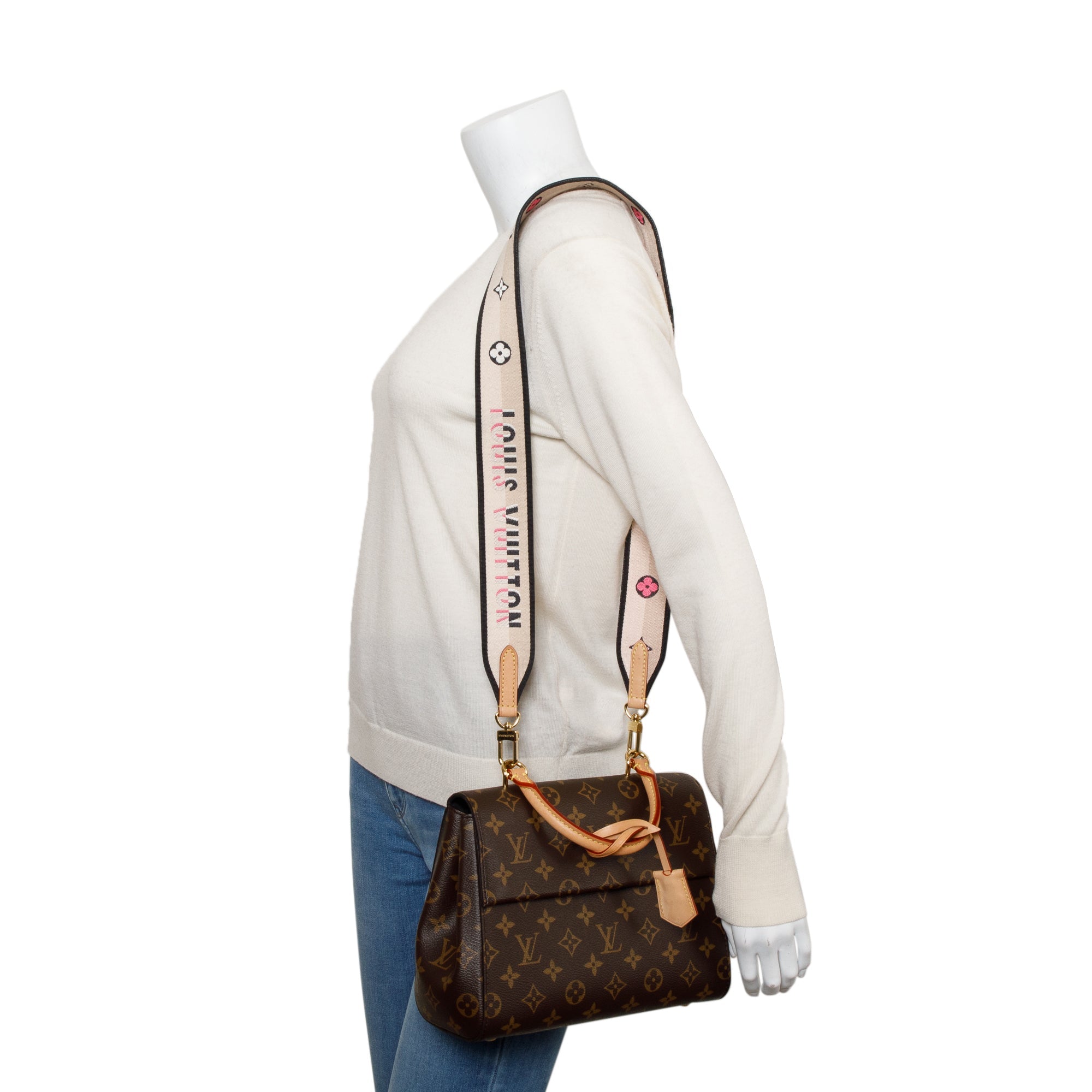 Louis Vuitton Monogram Cluny BB w/ Strap, Box & Receipt