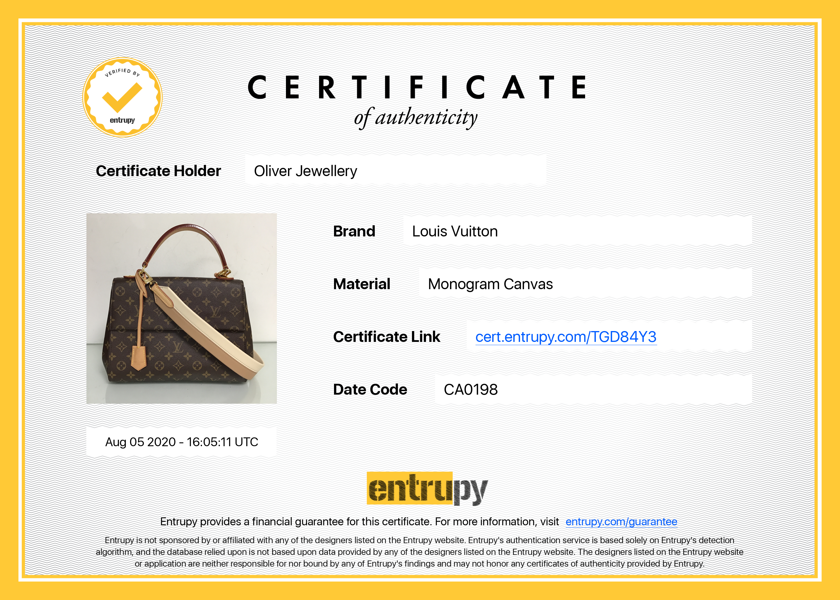 Louis Vuitton Monogram Cluny MM
