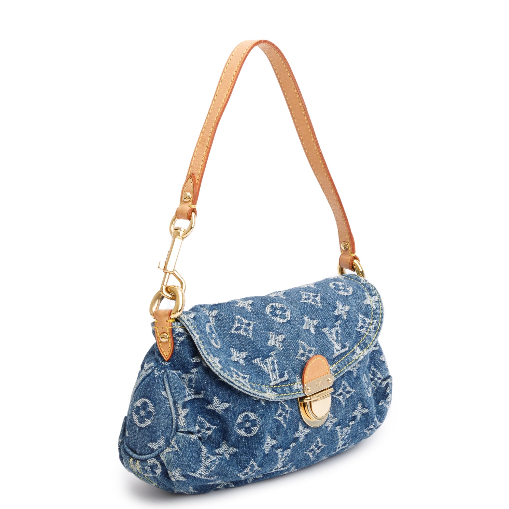 Louis Vuitton Monogram Denim Mini Pleaty Bag