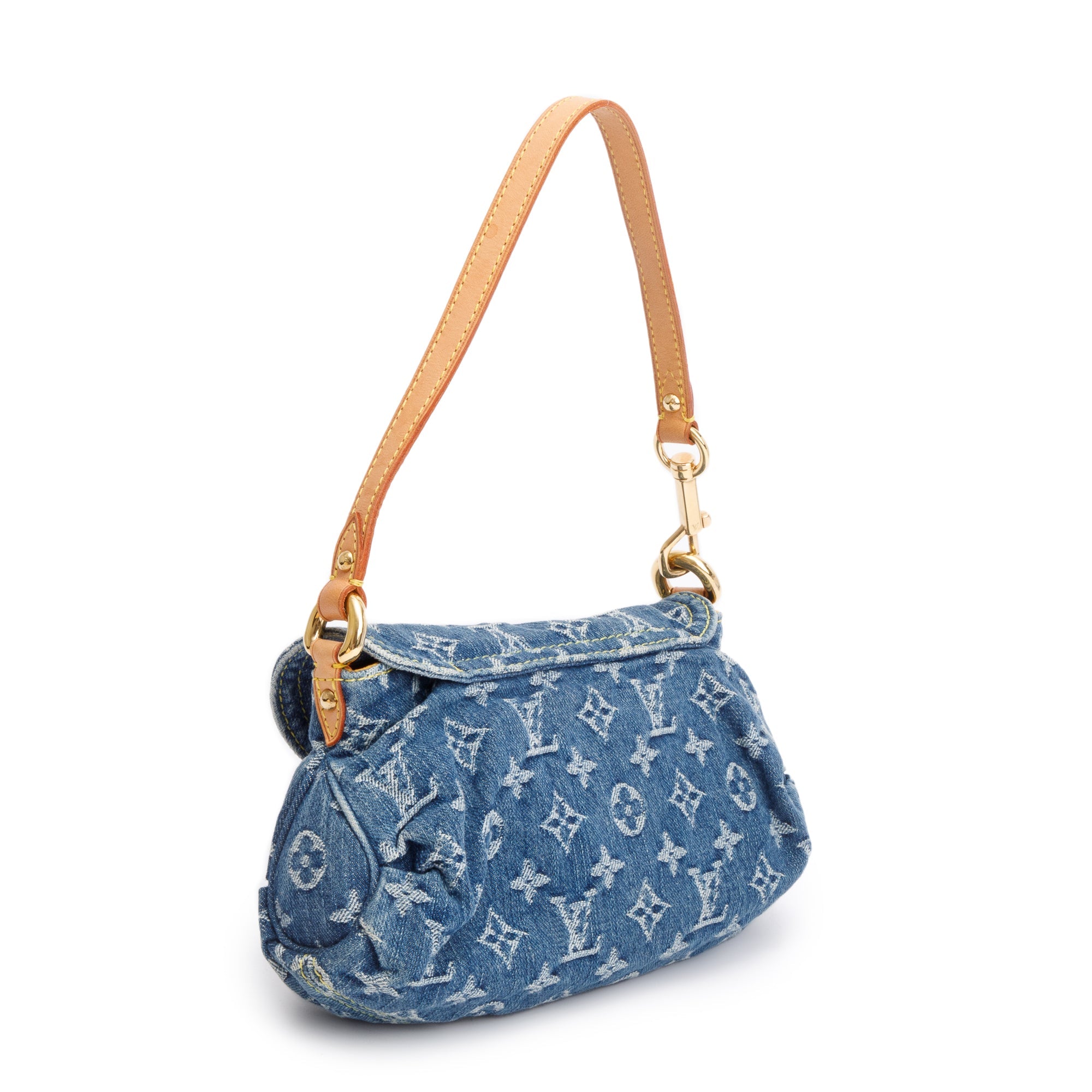 Louis Vuitton Monogram Denim Mini Pleaty Bag