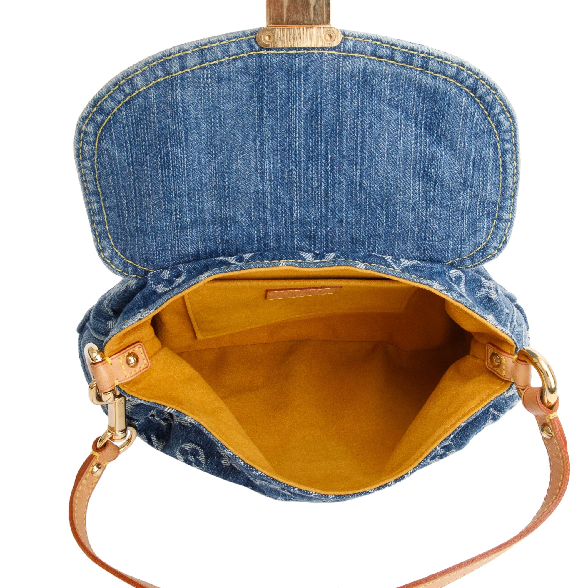 Louis Vuitton Monogram Denim Mini Pleaty Bag