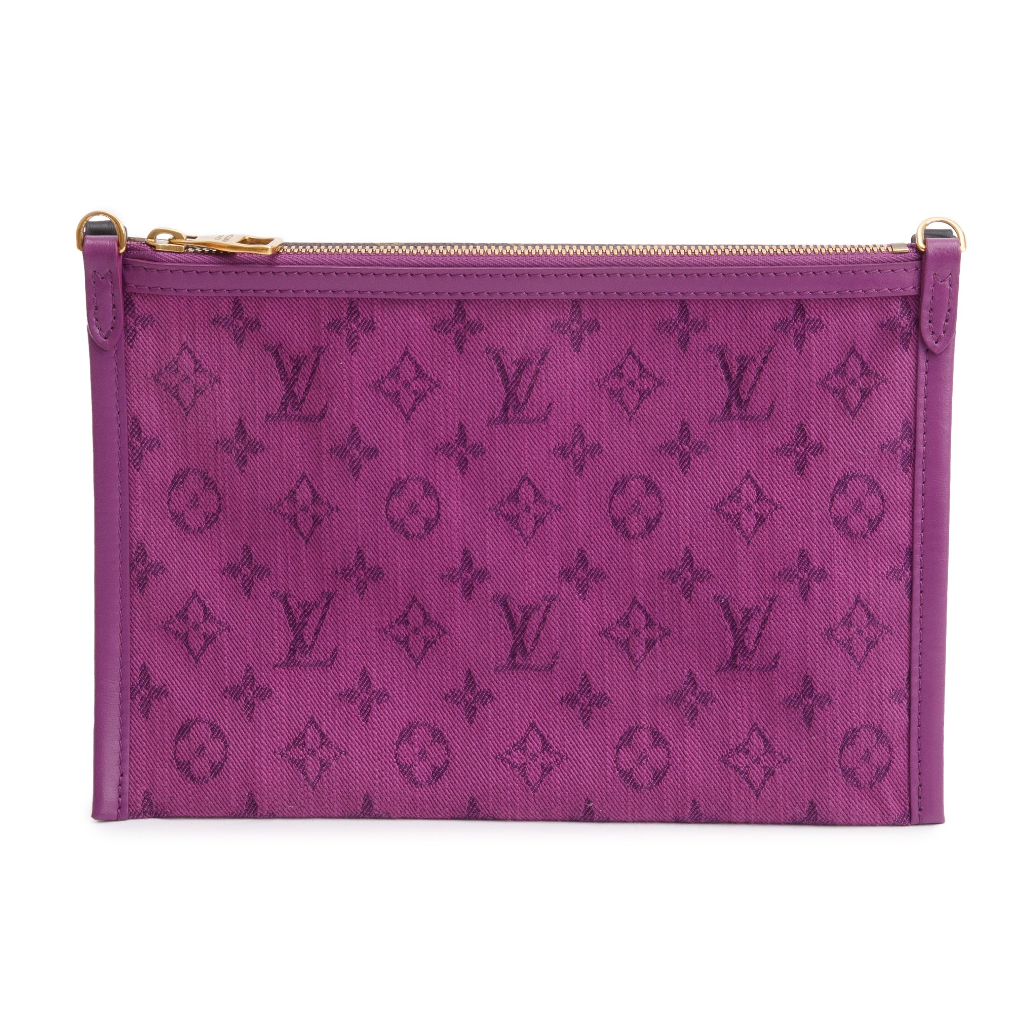 Louis Vuitton Monogram Double Flat Messenger Bag w/ Box
