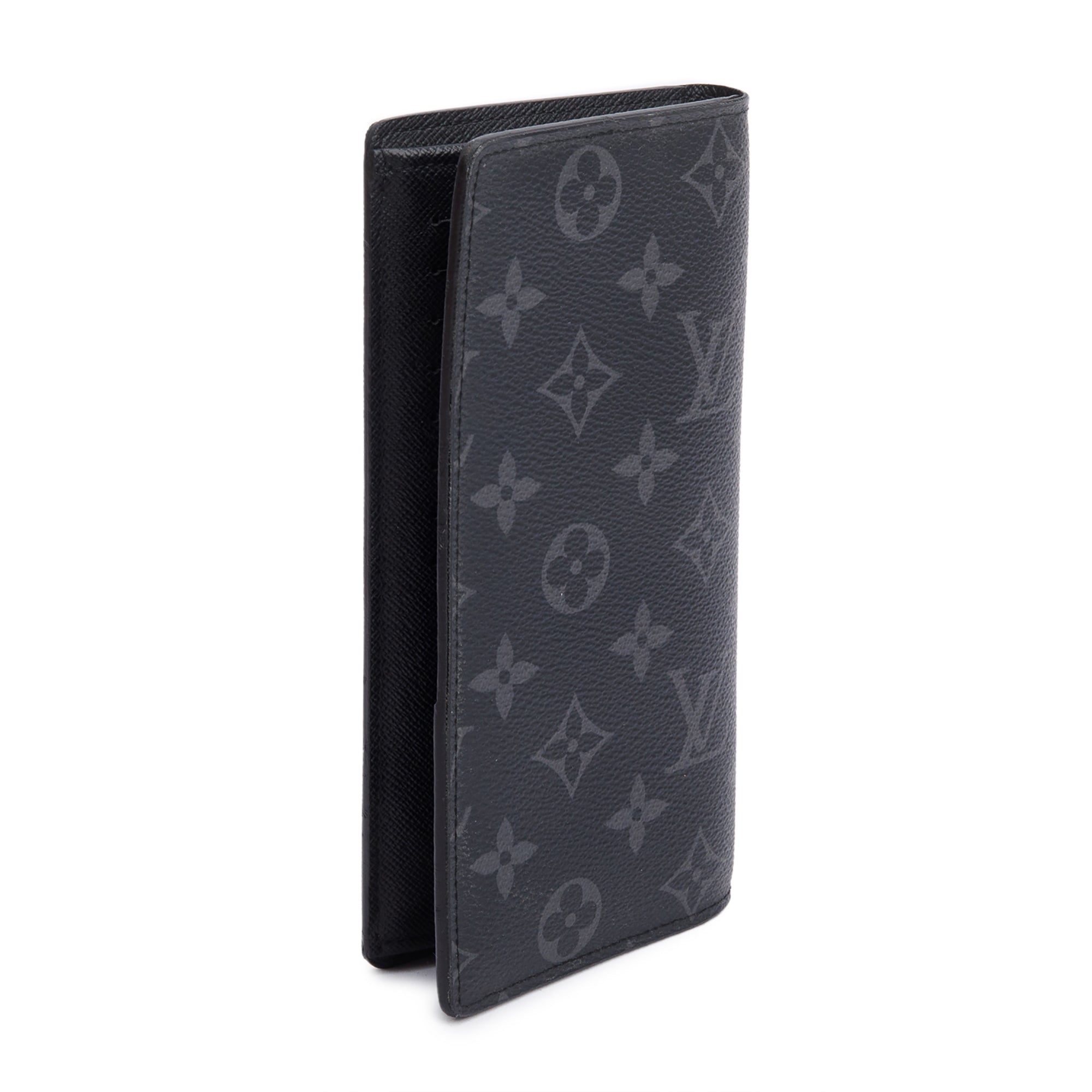 Louis Vuitton Monogram Eclipse Brazza Wallet w/ Box