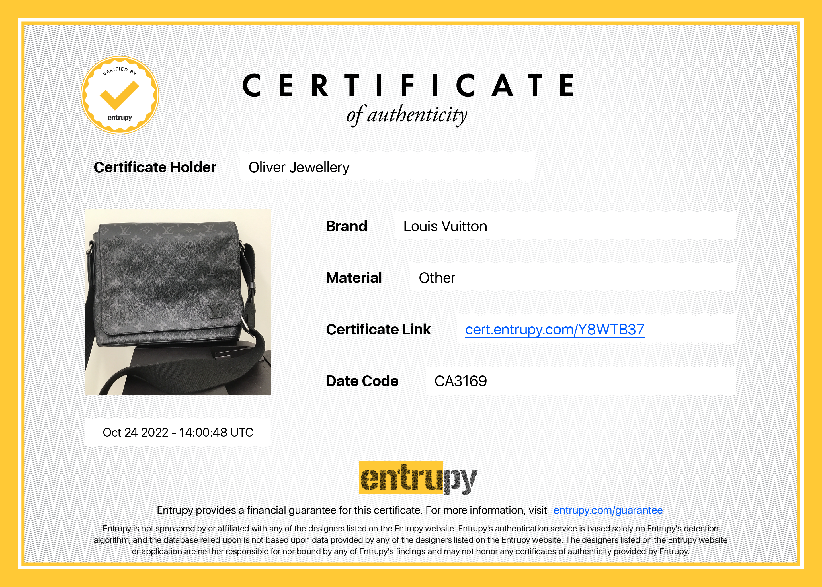 Louis Vuitton Monogram Eclipse District PM