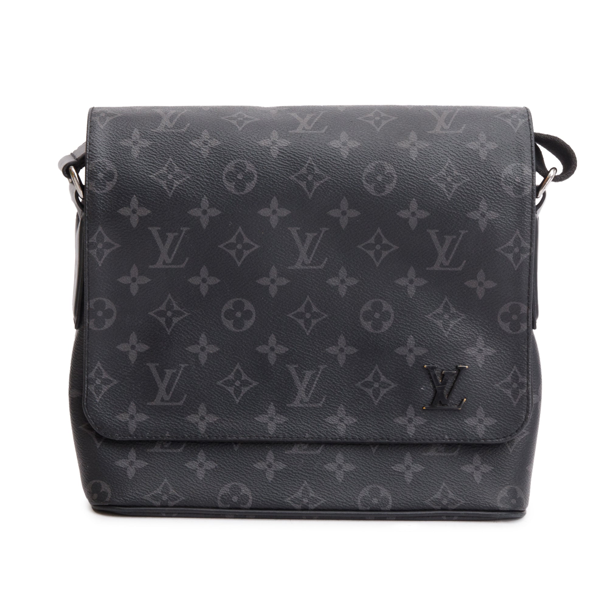 Louis Vuitton Monogram Eclipse District PM Bag w/ Box