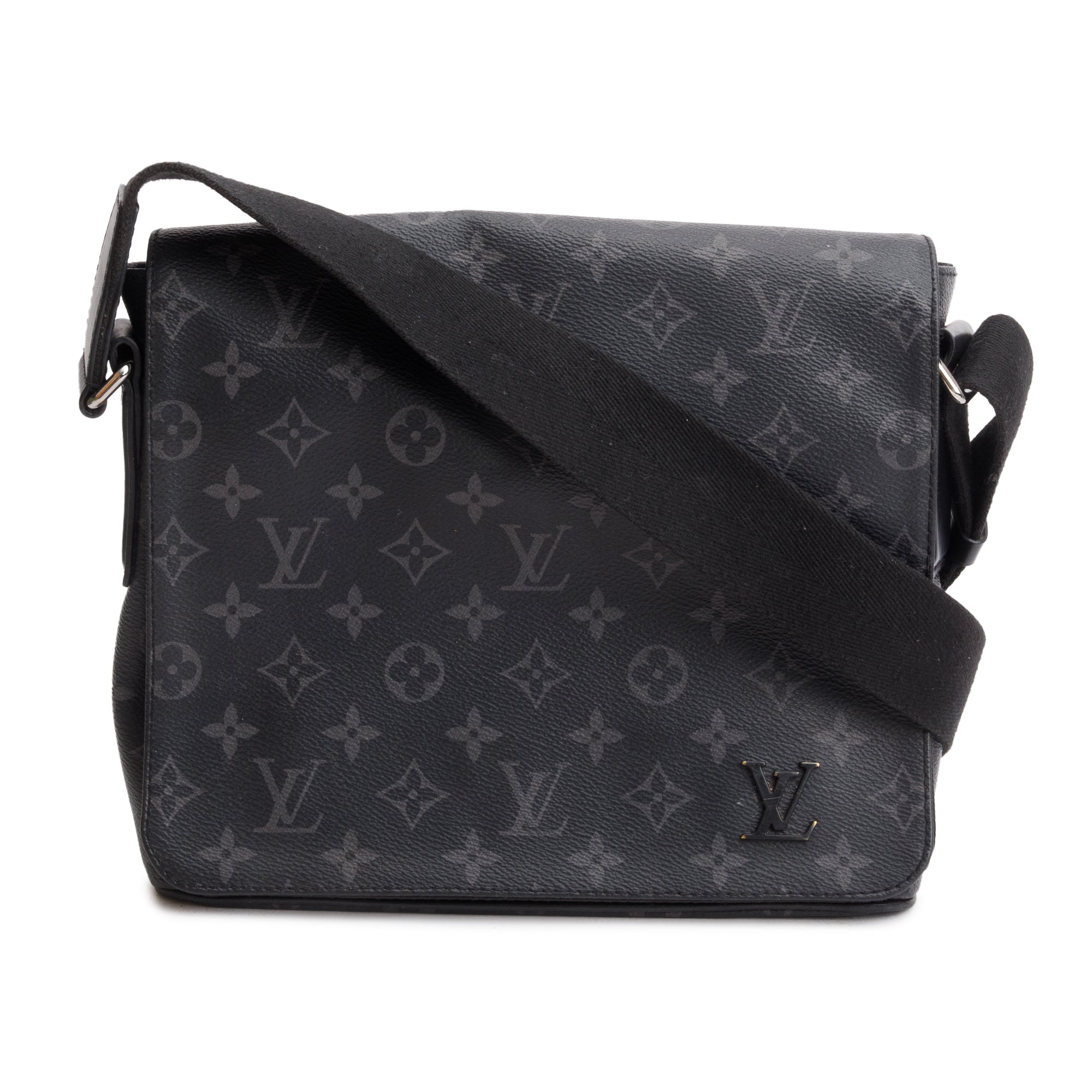Louis Vuitton Monogram Eclipse District PM Bag w/ Box