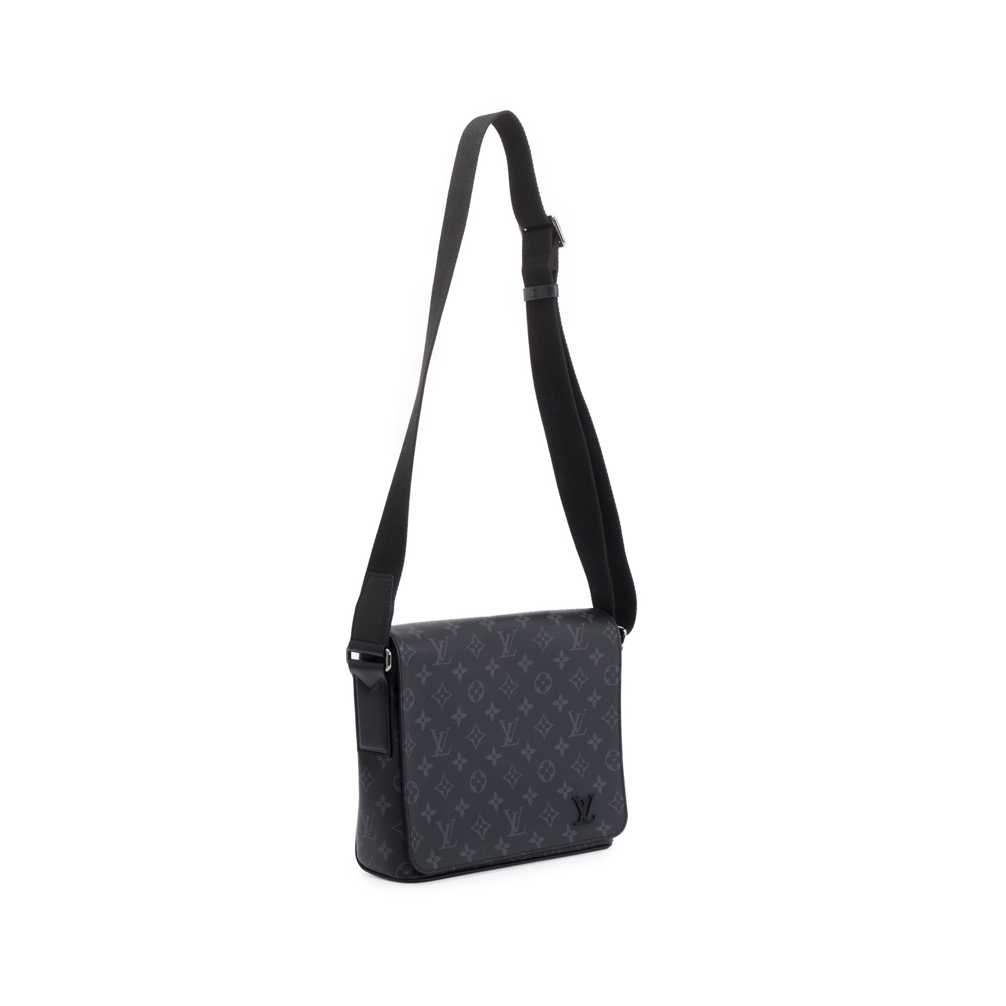 Louis Vuitton Monogram Eclipse District PM w/ Box