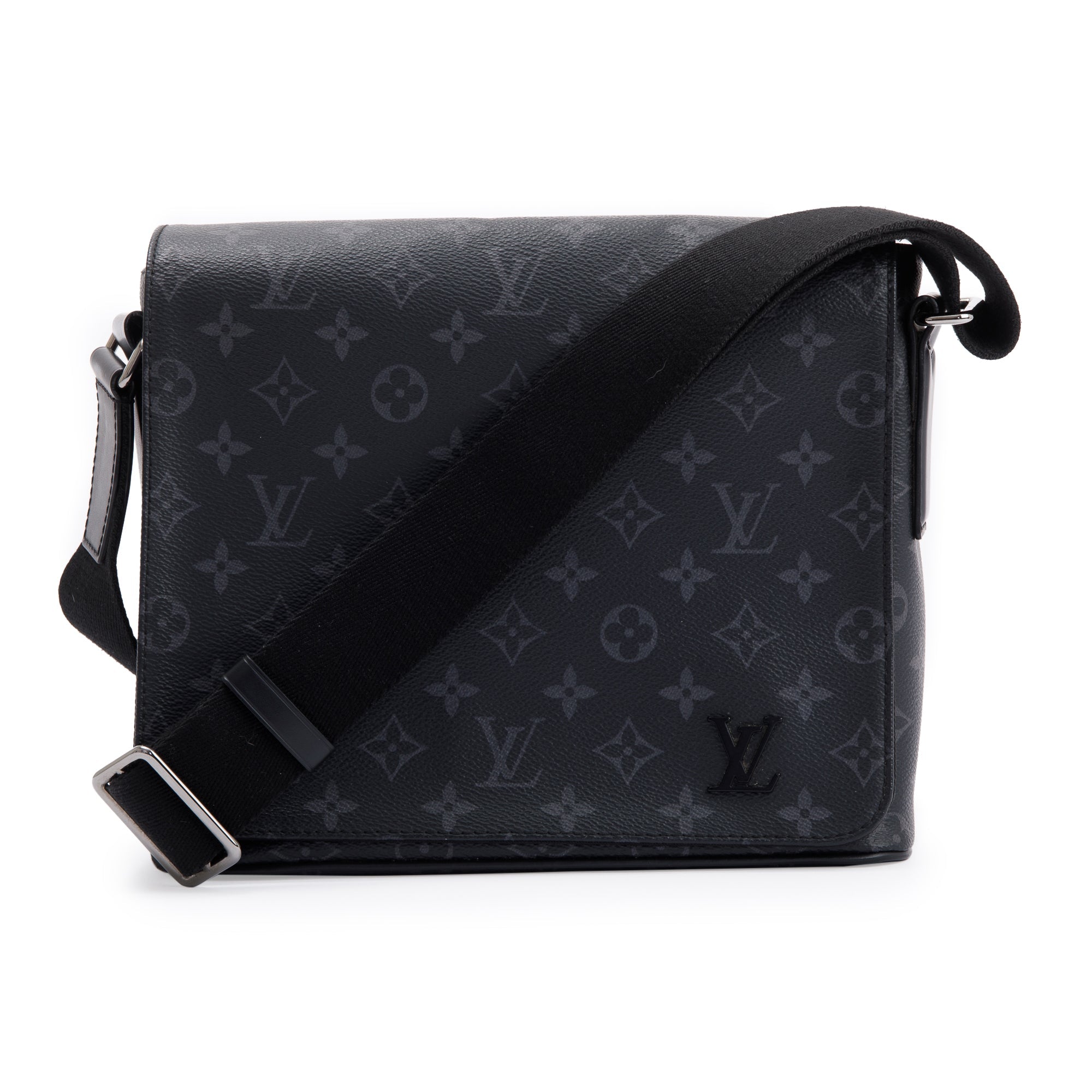 Louis Vuitton Monogram Eclipse District PM w/ Box
