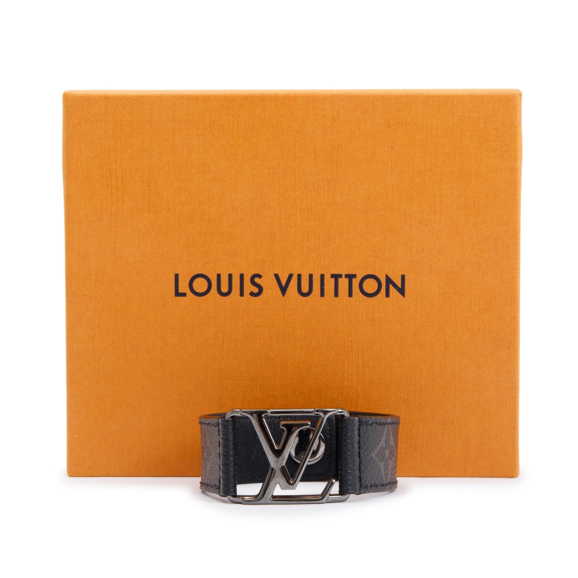 Louis Vuitton Monogram Eclipse Hockenheim Bracelet w/ Box