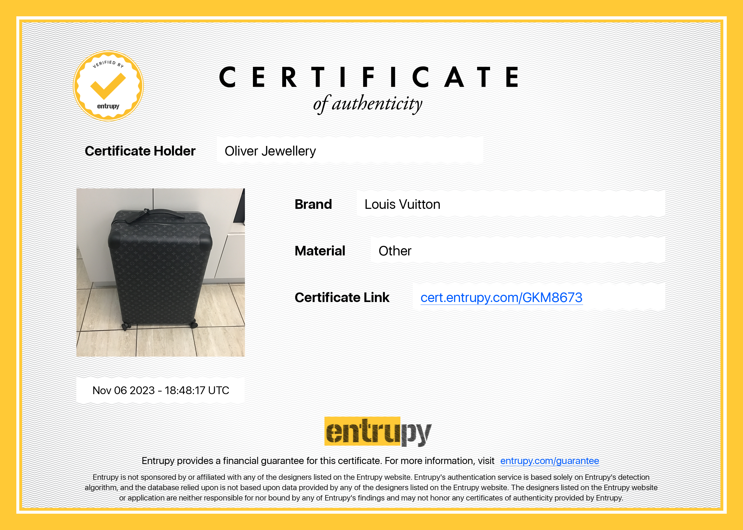 Louis Vuitton Monogram Eclipse Horizon 70 Luggage w/ Box