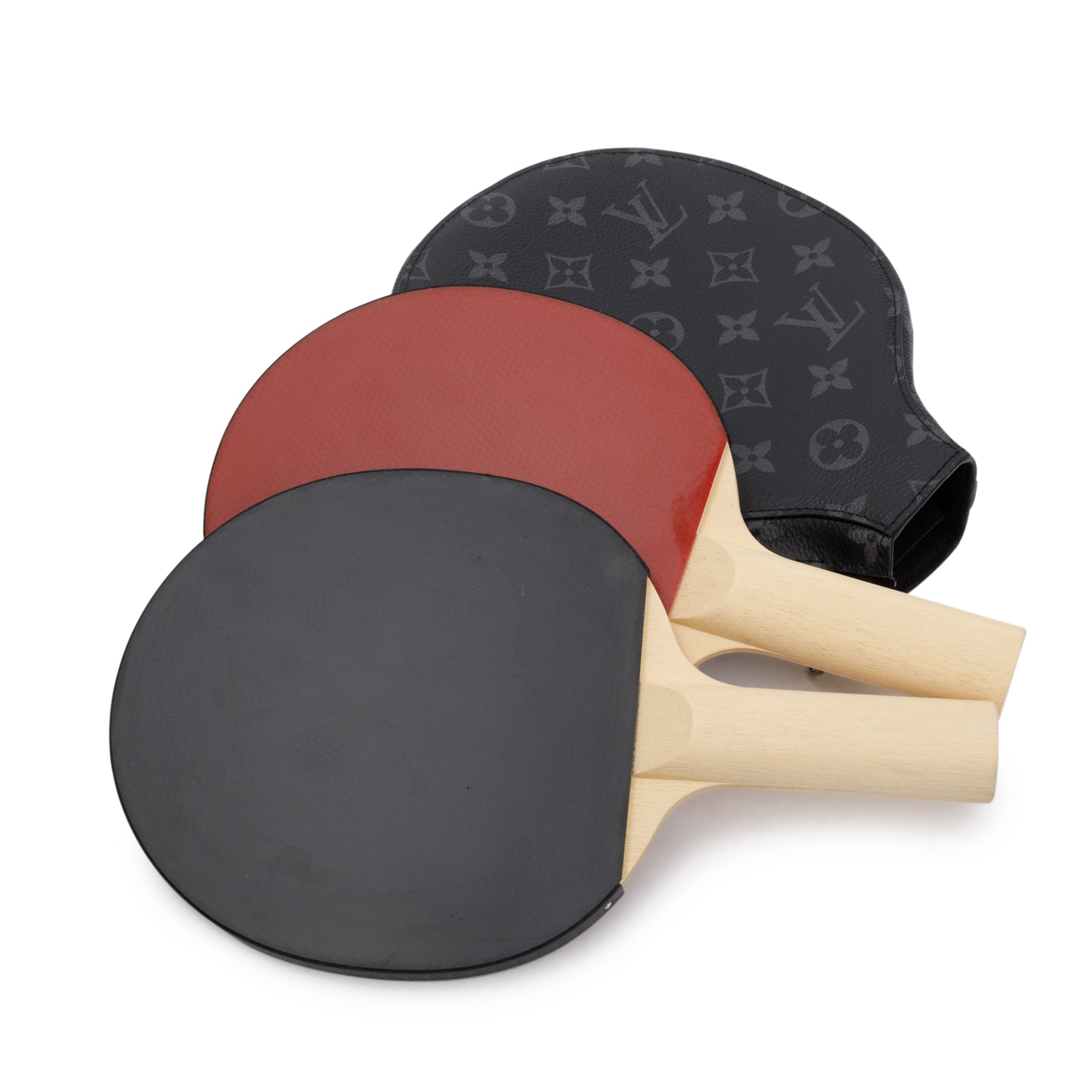 Louis Vuitton Monogram Eclipse James Ping Pong Set w/ Box