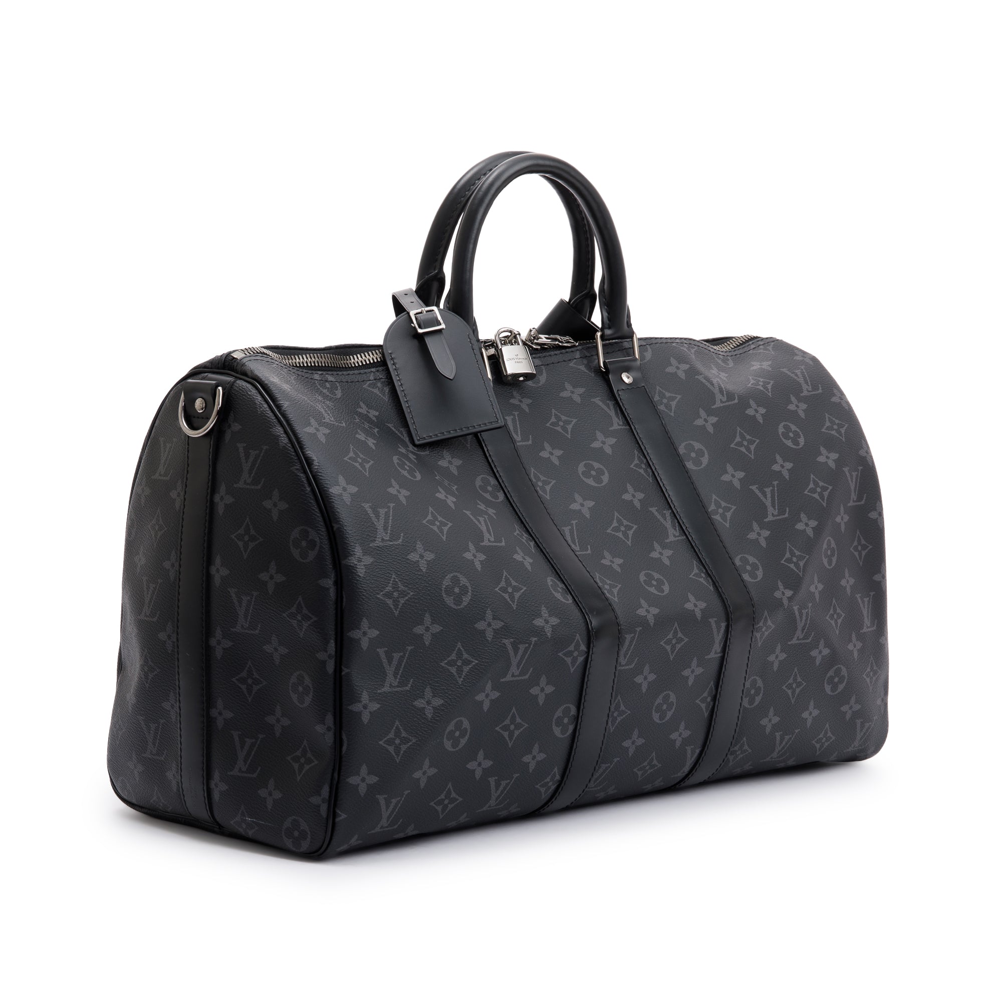 Louis Vuitton Monogram Eclipse Keepall Bandouliere 45 w/ Box