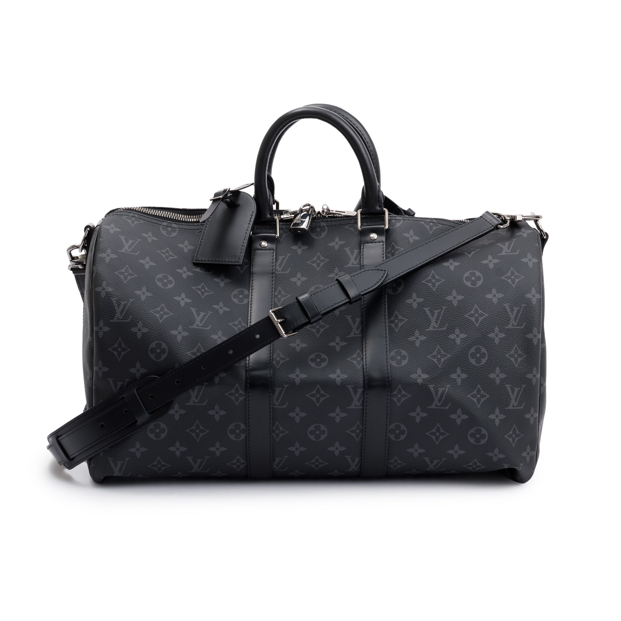 Louis Vuitton Monogram Eclipse Keepall Bandouliere 45 w/ Box