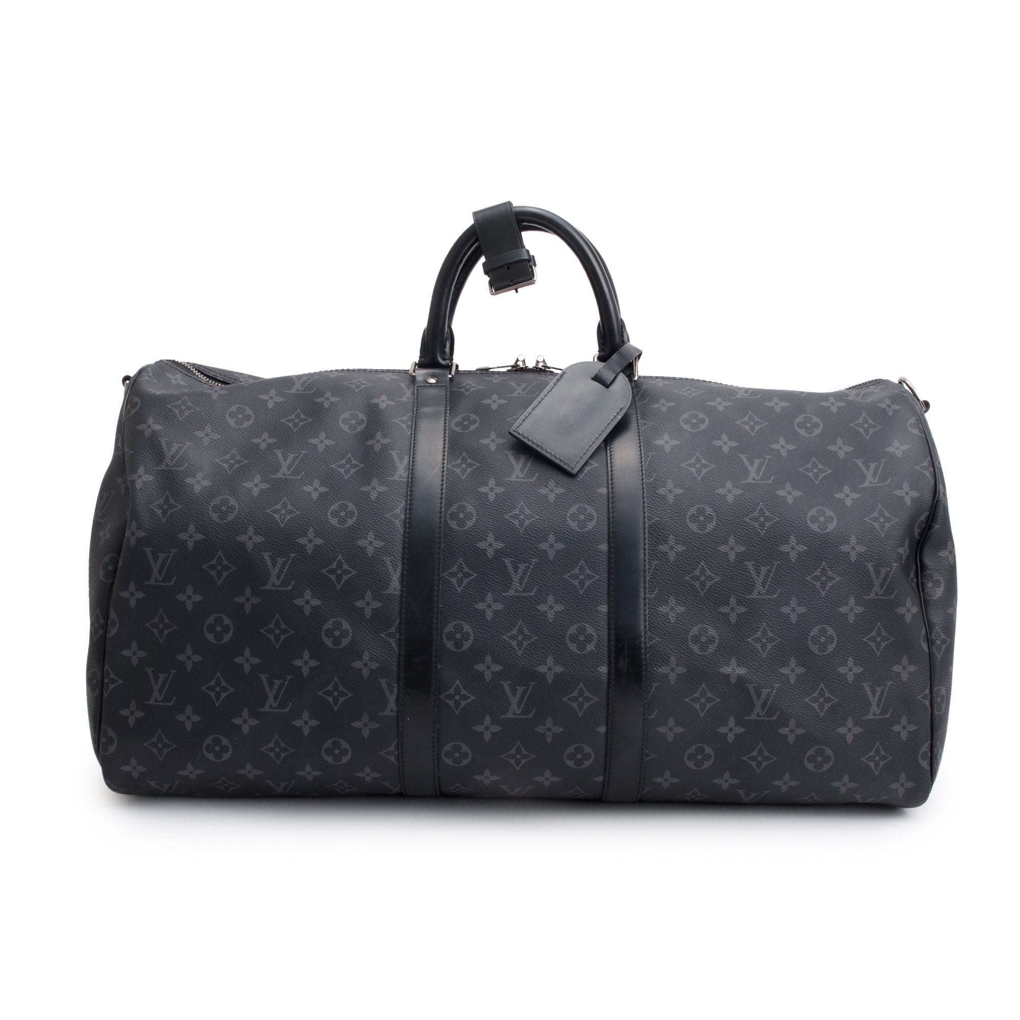 Louis Vuitton Monogram Eclipse Keepall Bandouliere 55 w/ Strap