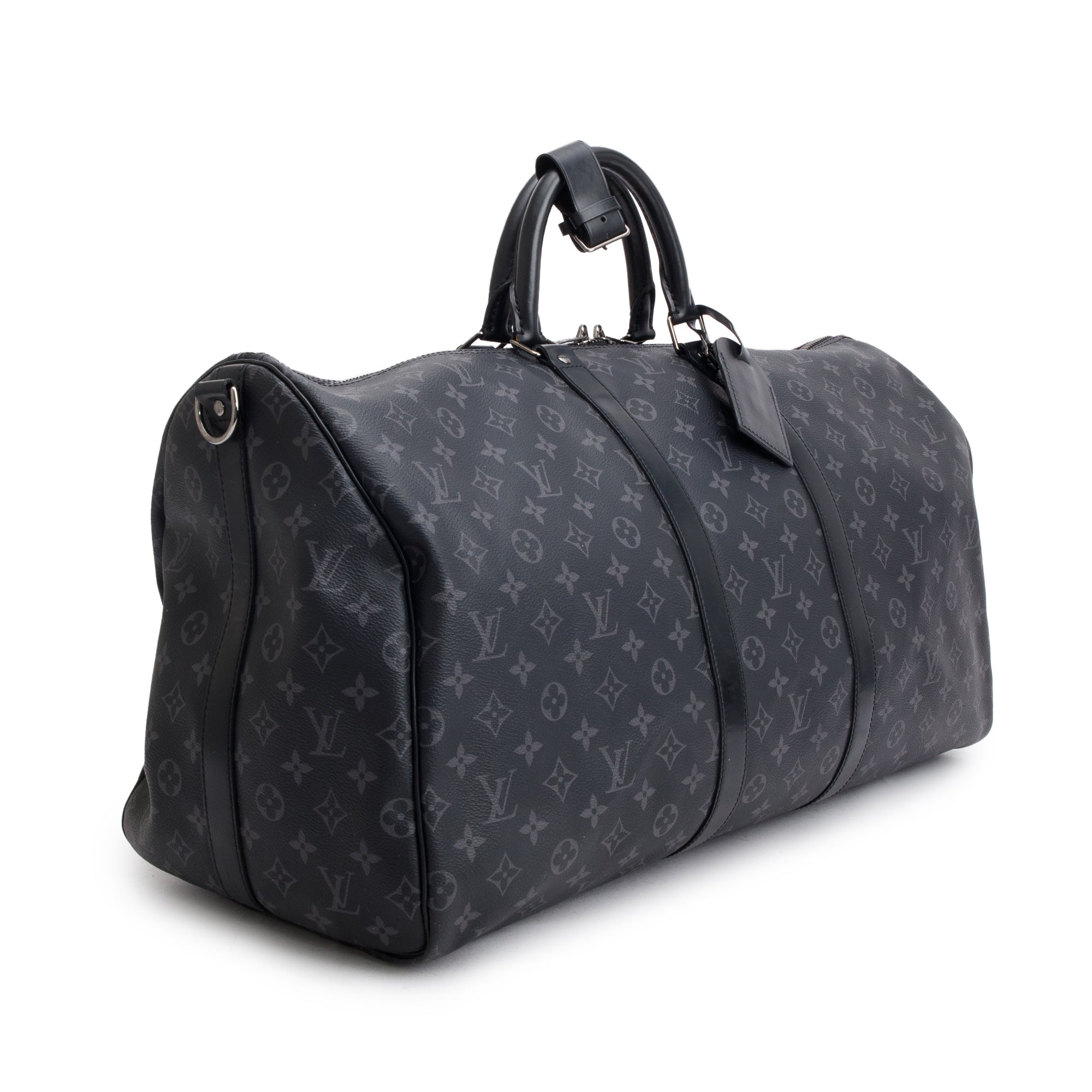 Louis Vuitton Monogram Eclipse Keepall Bandouliere 55 w/ Strap