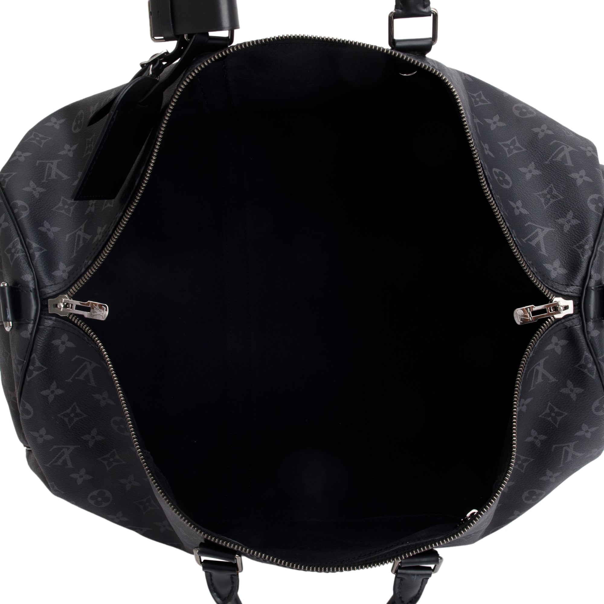 Louis Vuitton Monogram Eclipse Keepall Bandouliere 55 w/ Strap