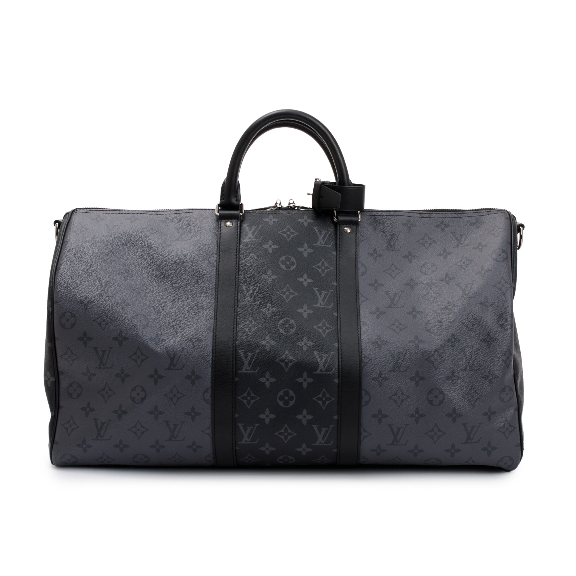 Louis Vuitton Monogram Eclipse Reverse Keepall Bandouliere 50 w/ Strap