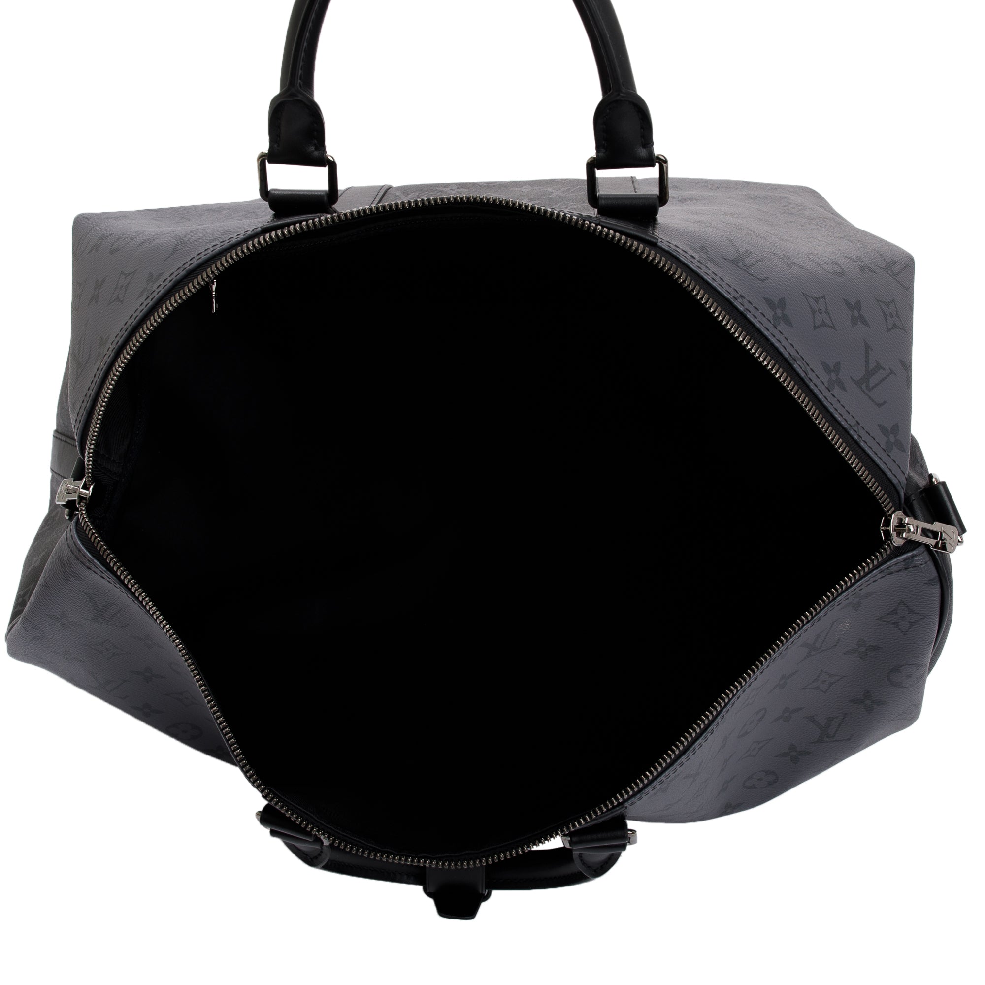 Louis Vuitton Monogram Eclipse Reverse Keepall Bandouliere 50 w/ Strap