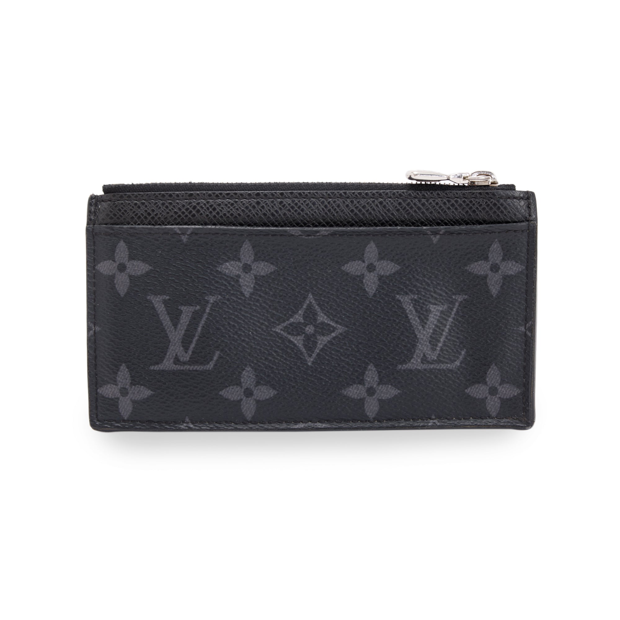 Louis Vuitton Monogram Eclipse Taiga Coin Card Holder