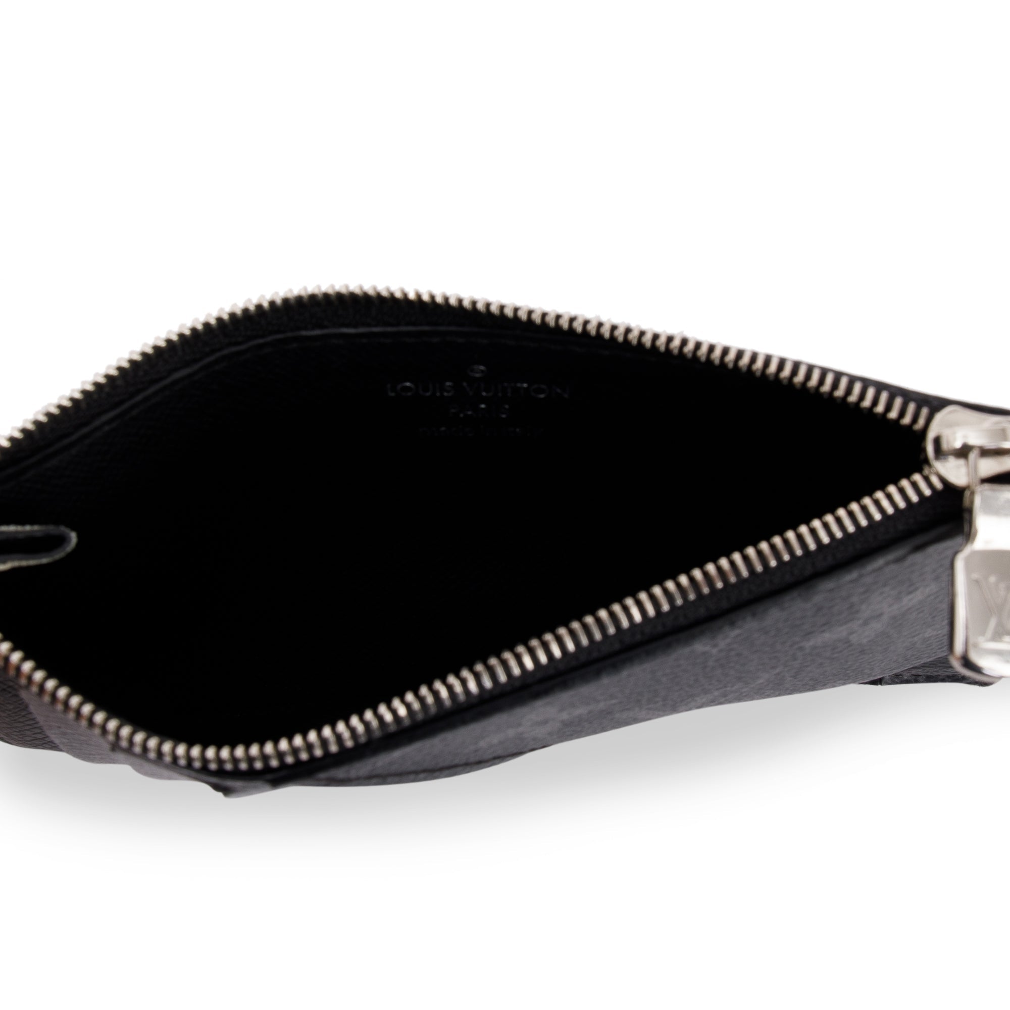 Louis Vuitton Monogram Eclipse Taiga Coin Card Holder