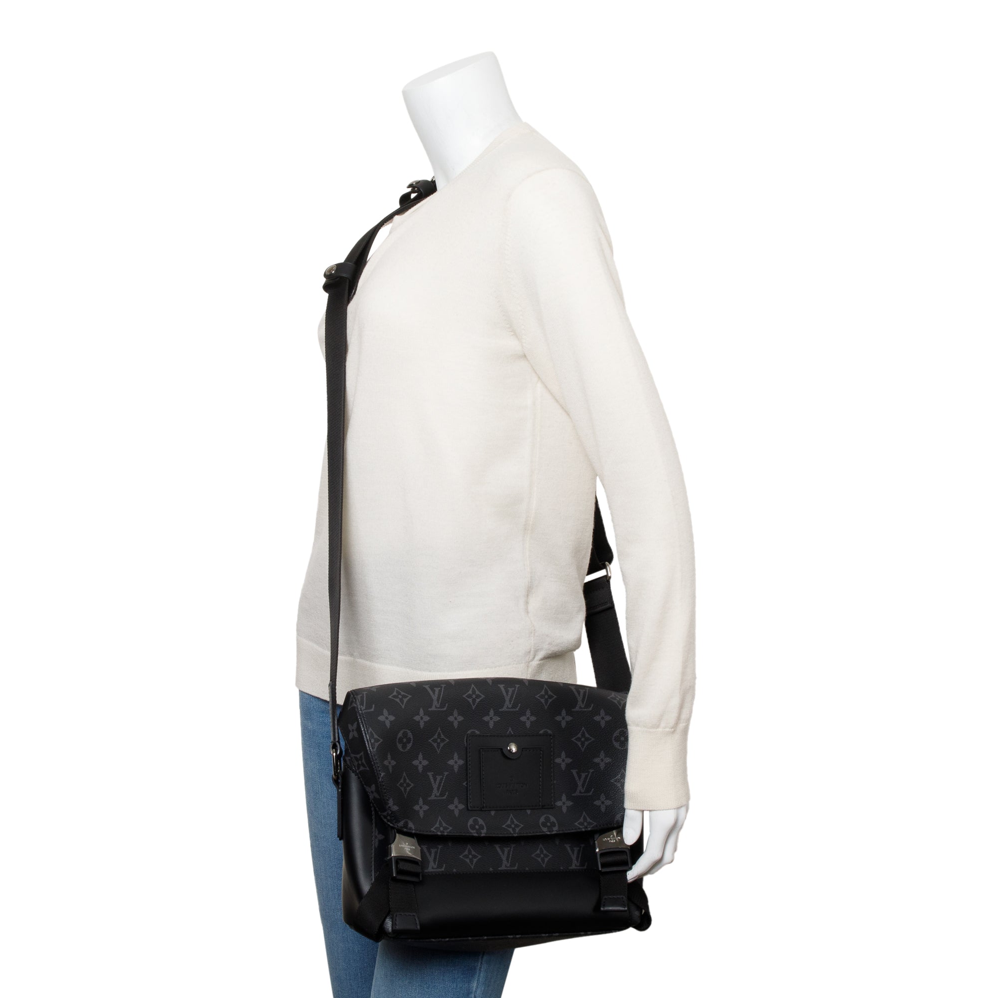 Louis Vuitton Monogram Eclipse Voyager PM Messenger Bag