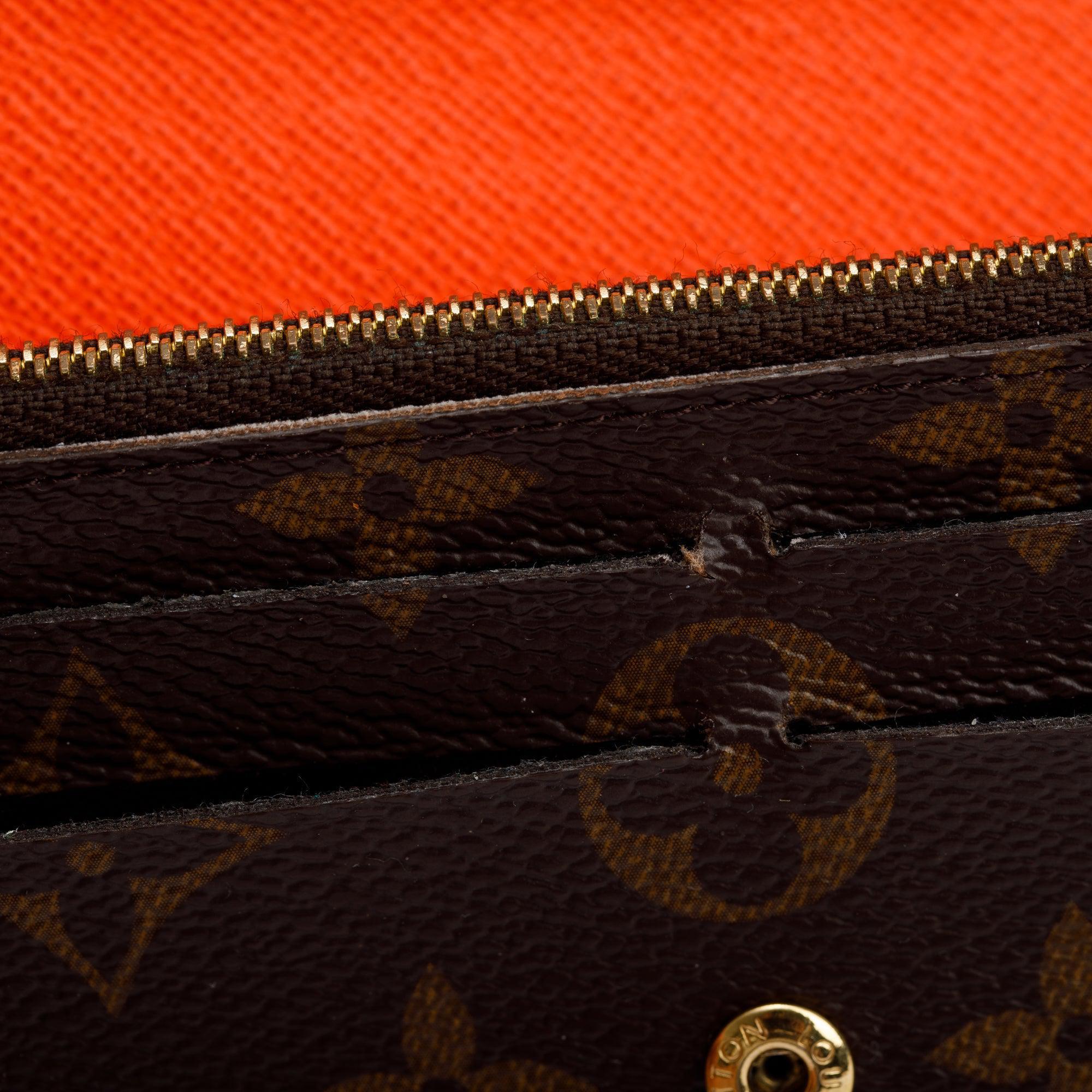 Louis Vuitton Monogram Emilie Wallet w/ Box & Receipt