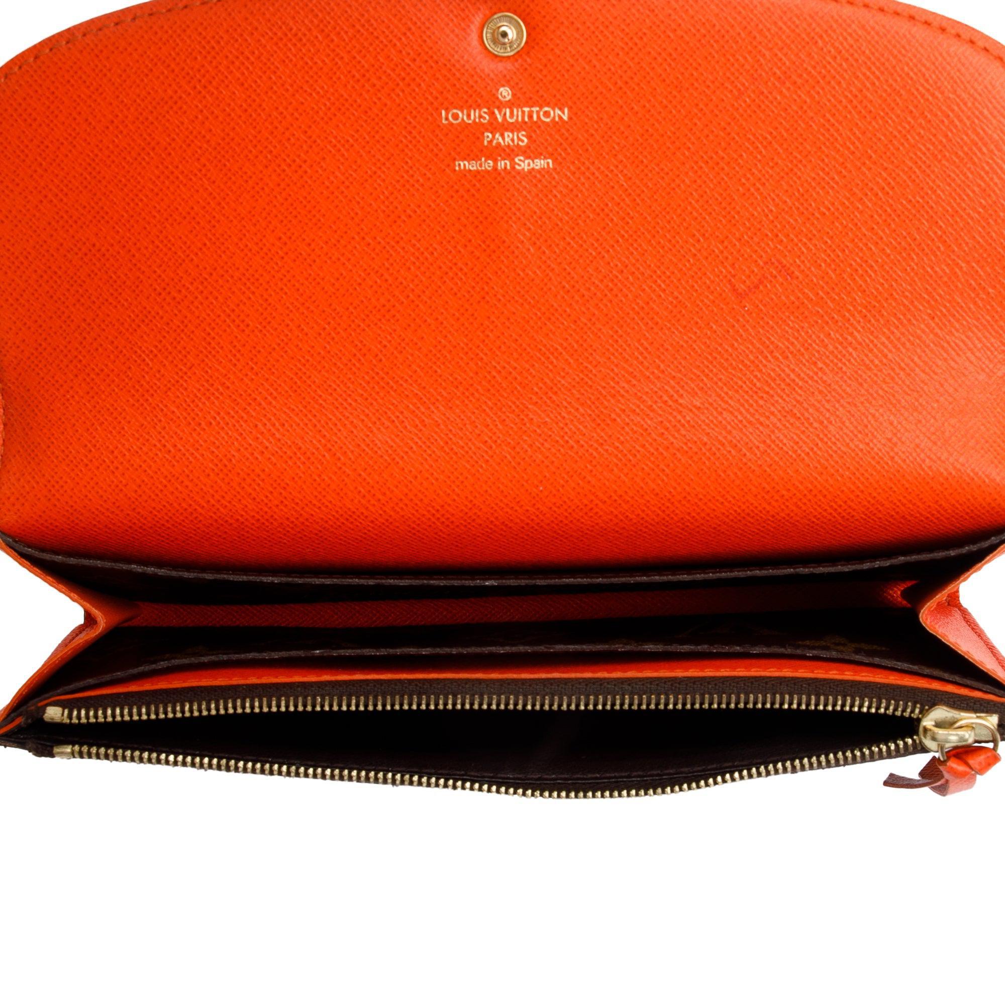 Louis Vuitton Monogram Emilie Wallet w/ Box & Receipt